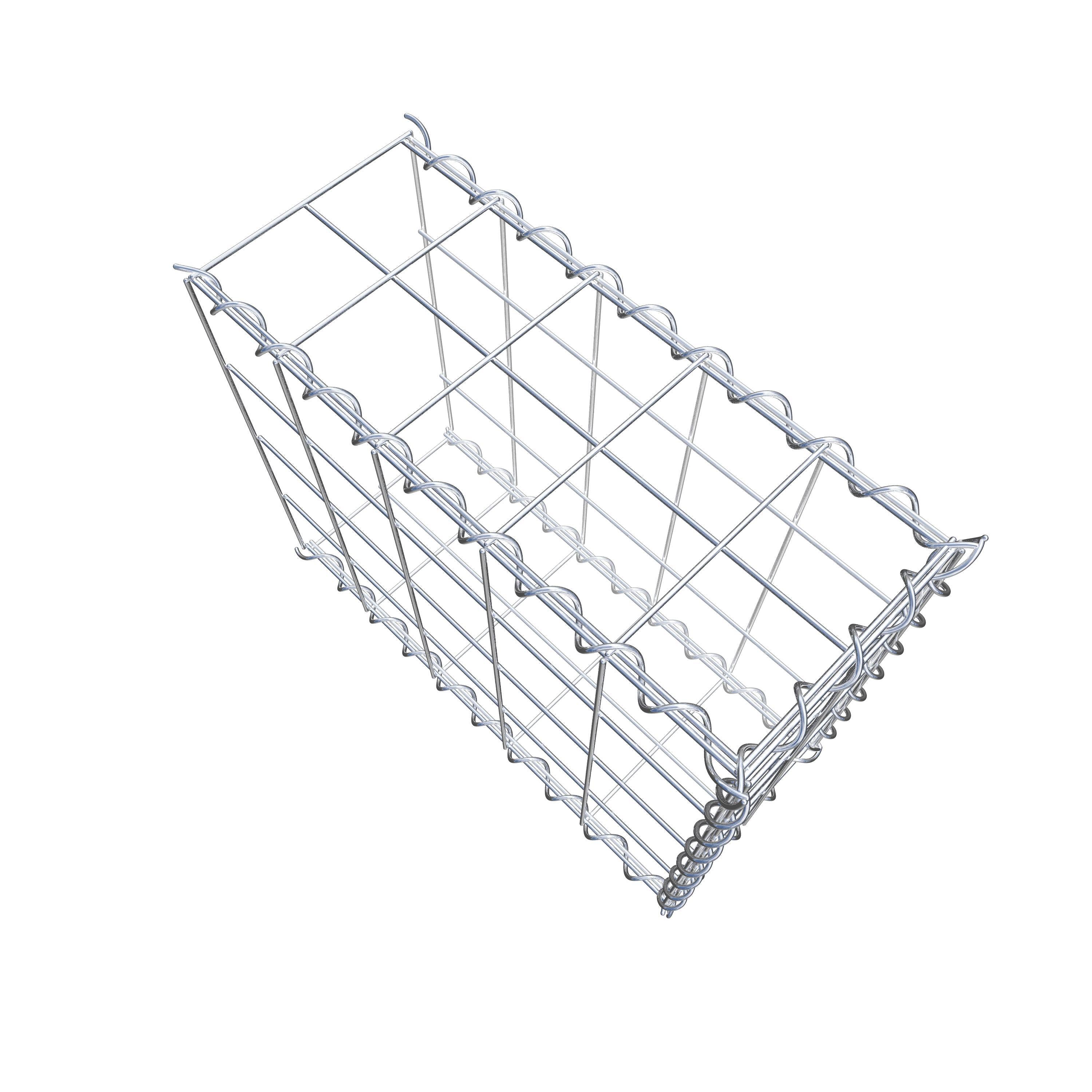 Extra gabion typ 2 50 cm x 40 cm x 20 cm (L x H x D), maskstorlek 10 cm x 10 cm, spiral