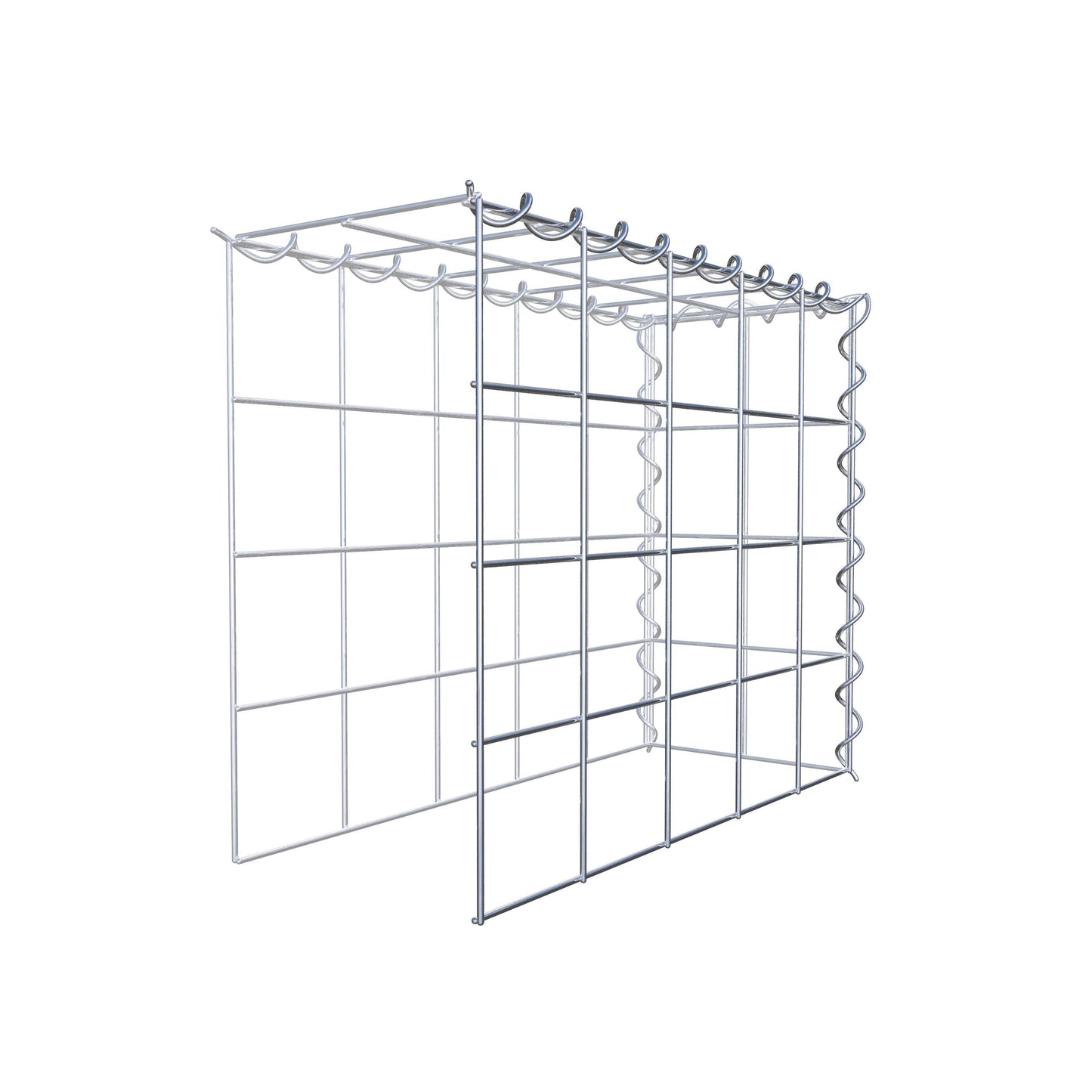 Gabião tipo 4 50 cm x 40 cm x 20 cm (C x A x P), malhagem 10 cm x 10 cm, espiral