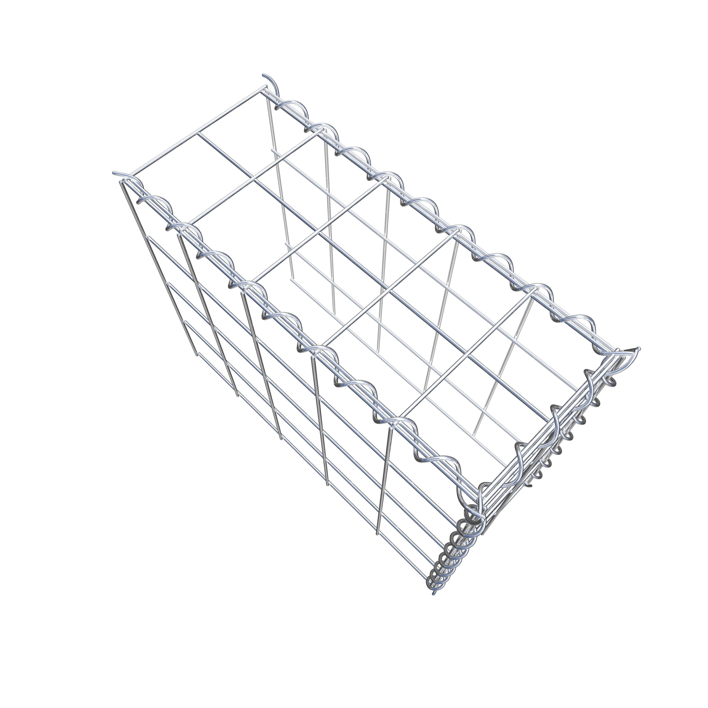 Extra gabion typ 4 50 cm x 40 cm x 20 cm (L x H x D), maskstorlek 10 cm x 10 cm, spiral