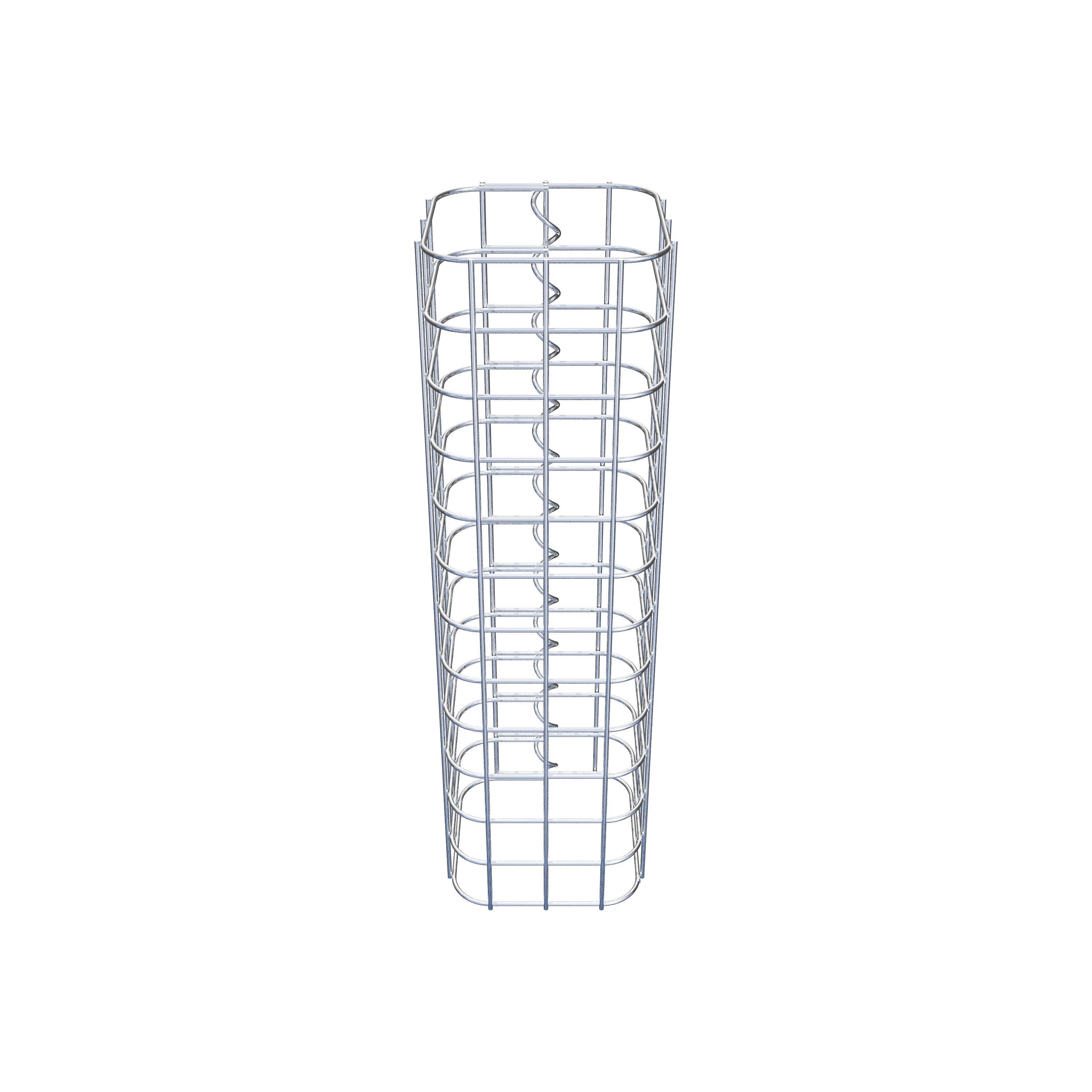 Gabionsøjle 17 x 17 cm, MW 5 x 5 cm kvadratisk