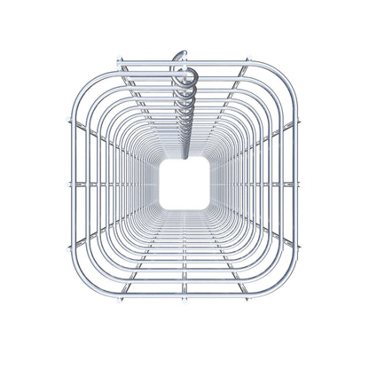 Schanskorfzuil 17 x 17 cm, MW 5 x 5 cm vierkant