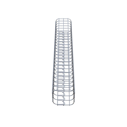 Schanskorfzuil 17 x 17 cm, MW 5 x 5 cm vierkant