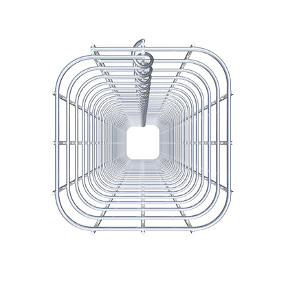 Schanskorfzuil 17 x 17 cm, MW 5 x 5 cm vierkant