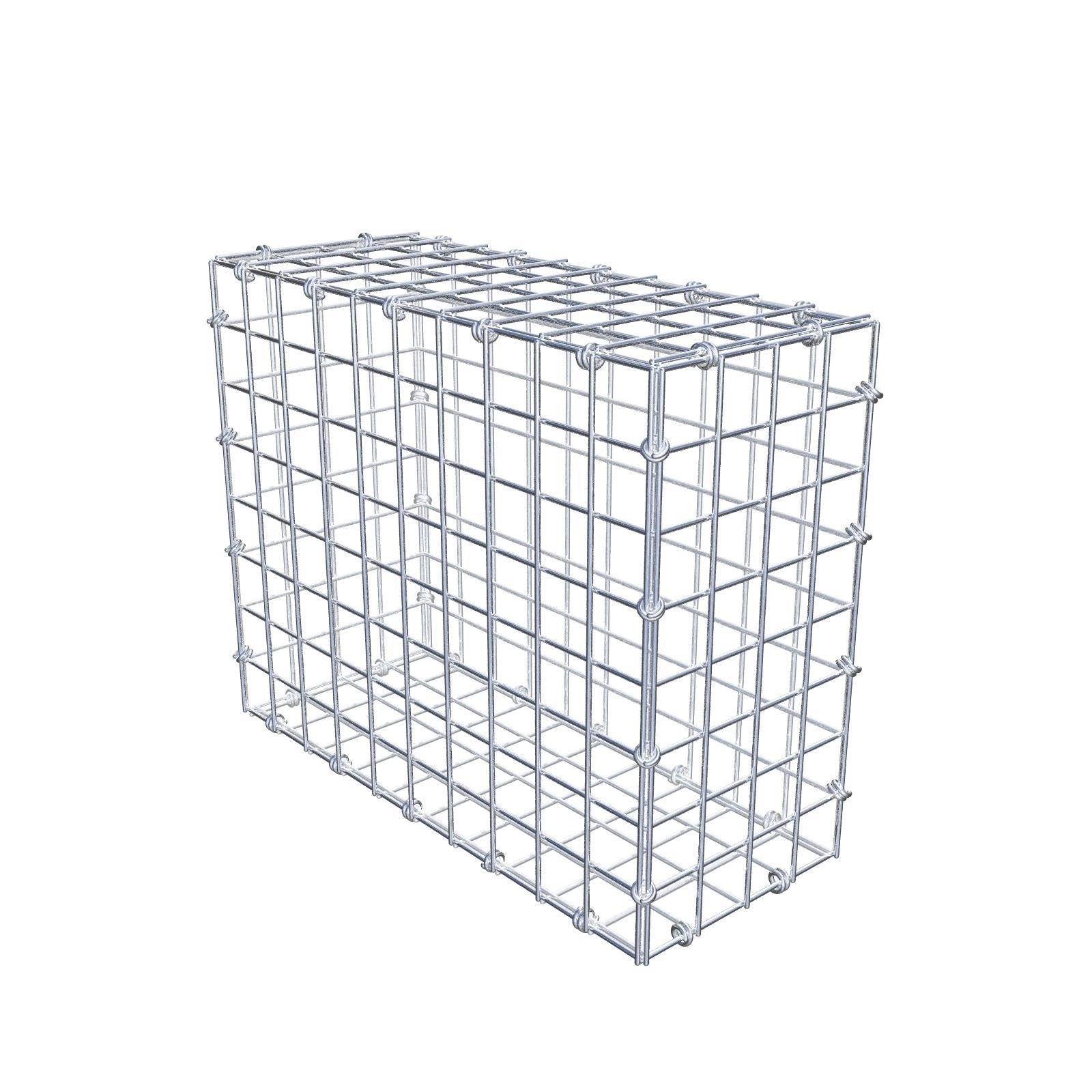 Gabbione 50 cm x 40 cm x 20 cm (L x H x P), maglia 5 x 5 cm, anello a spirale
