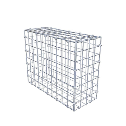 Gabião 50 cm x 40 cm x 20 cm (C x A x P), malhagem 5 x 5 cm, anel espiral