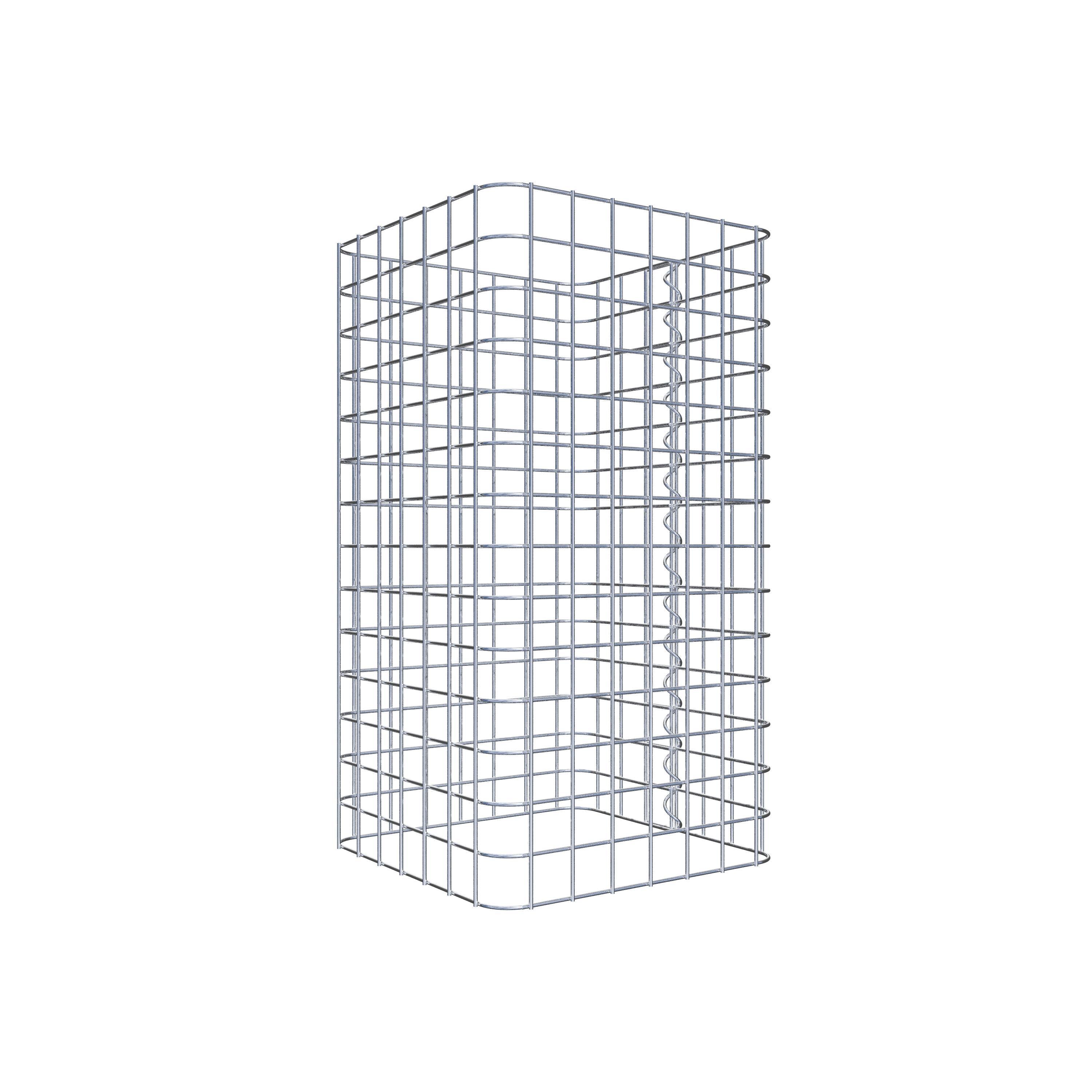 Colonne de gabion 37 x 37 cm MW 5 x 5 cm carré