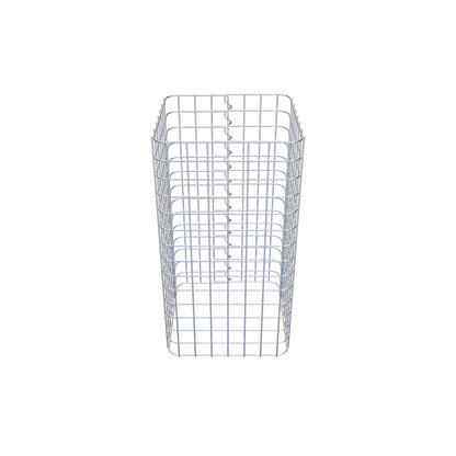 Coluna de gabião 37 x 37 cm MW 5 x 5 cm quadrado