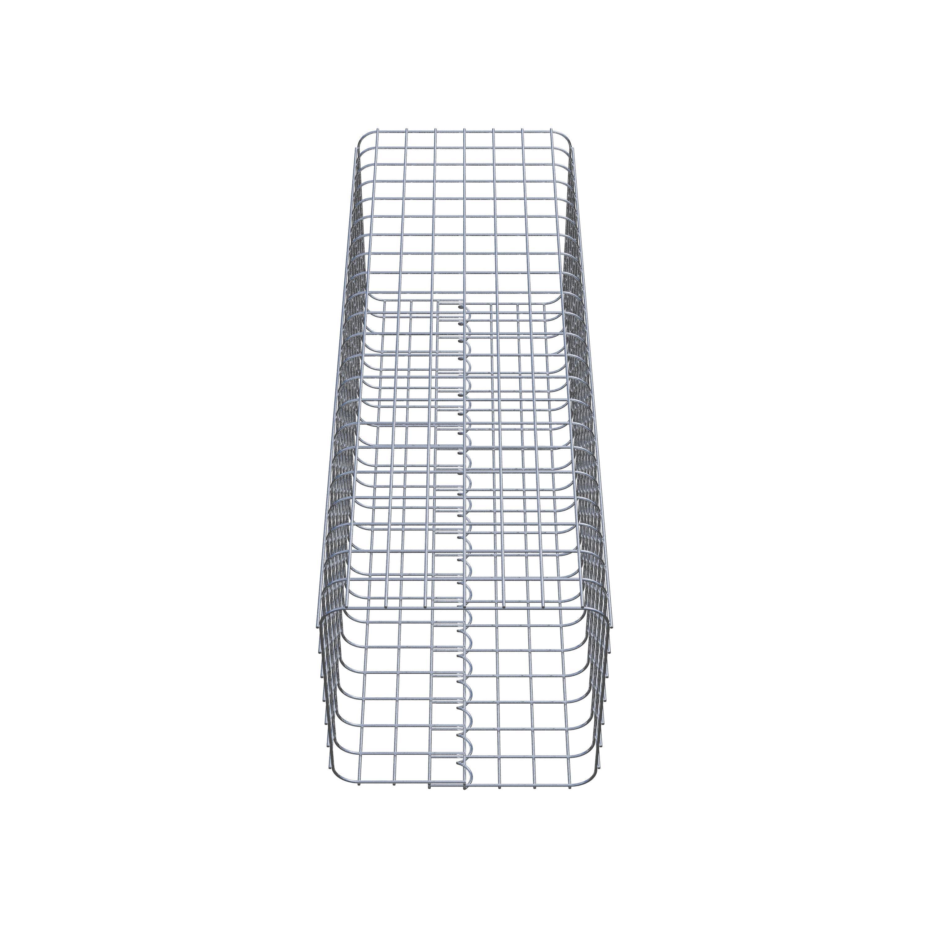 Colonne de gabion 37 x 37 cm MW 5 x 5 cm carré