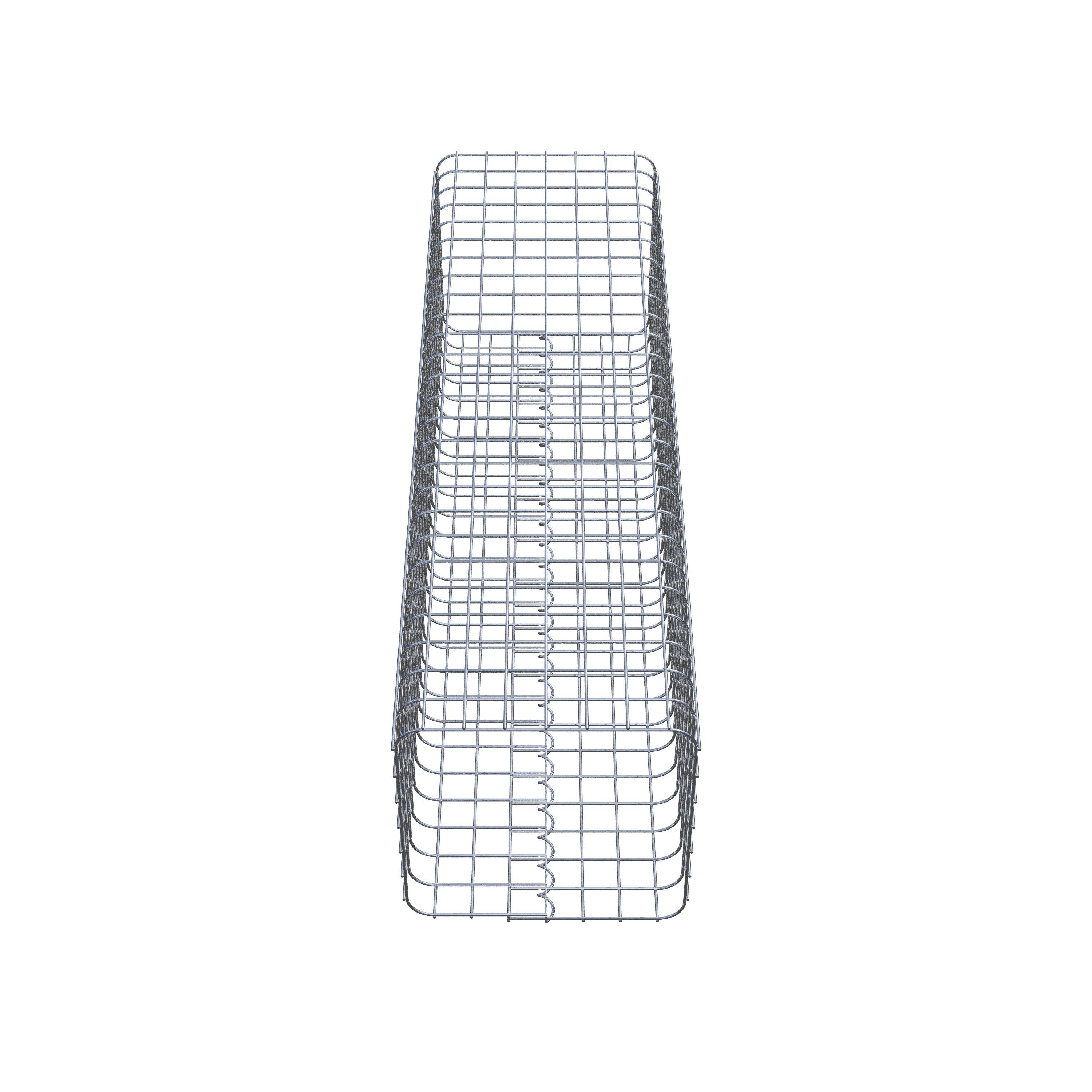 Colonne de gabion 37 x 37 cm MW 5 x 5 cm carré