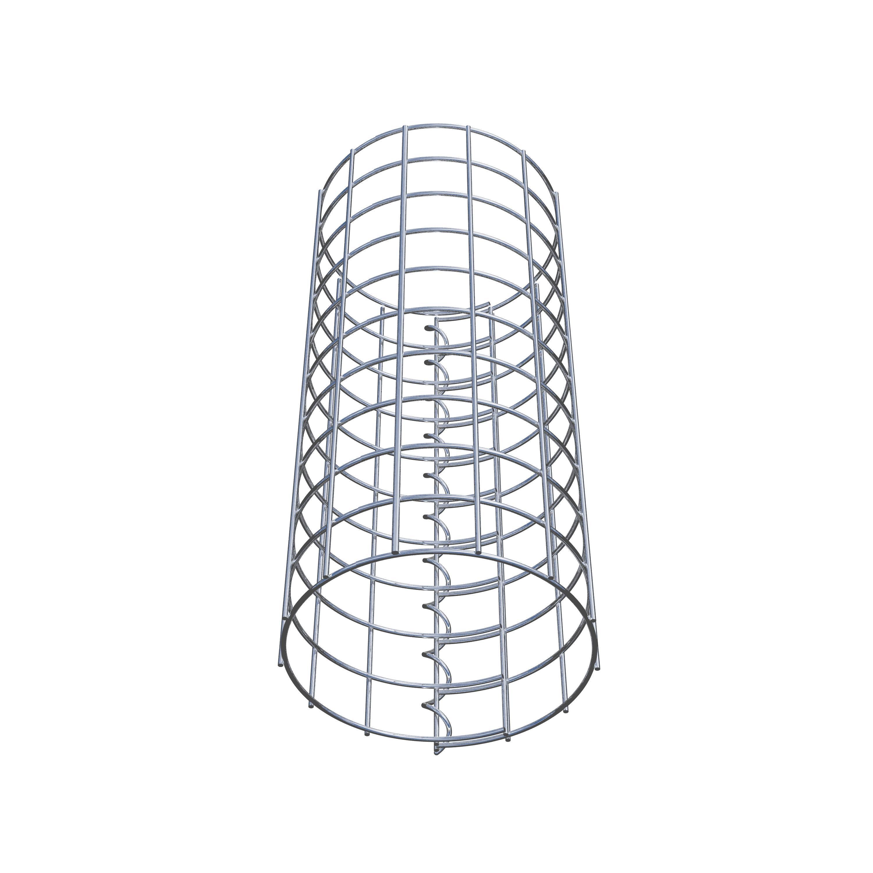 Gabionsøjle diameter 22 cm MW 5 x 5 cm rund