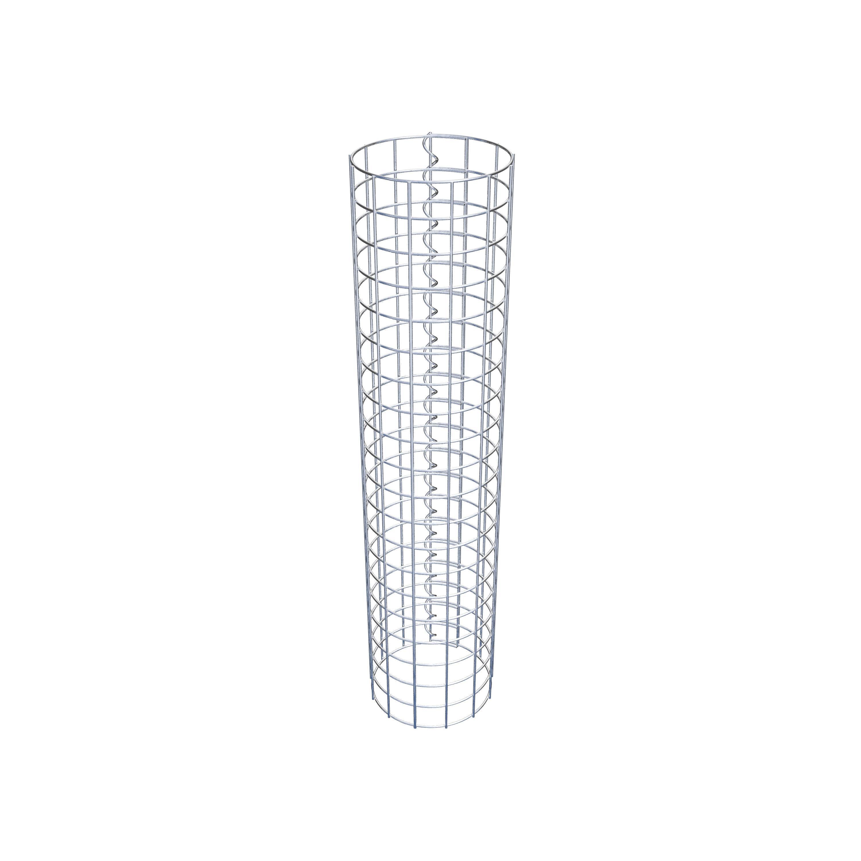 Coluna de gabião diâmetro 22 cm MW 5 x 5 cm redondo