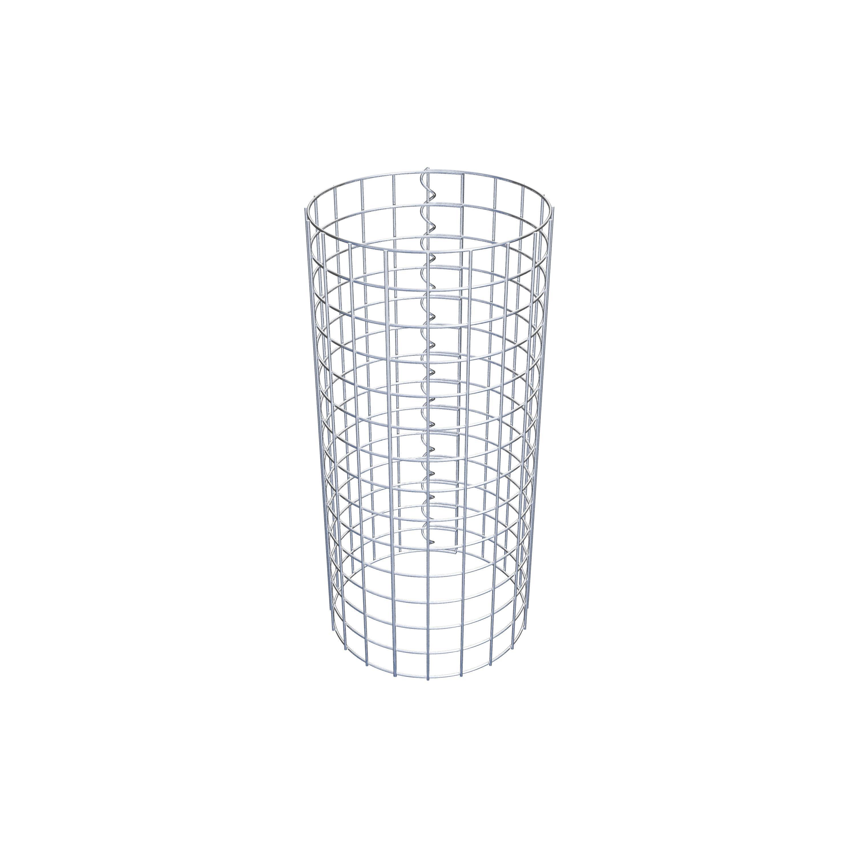 Coluna de gabião diâmetro 32 cm MW 5 x 5 cm redondo