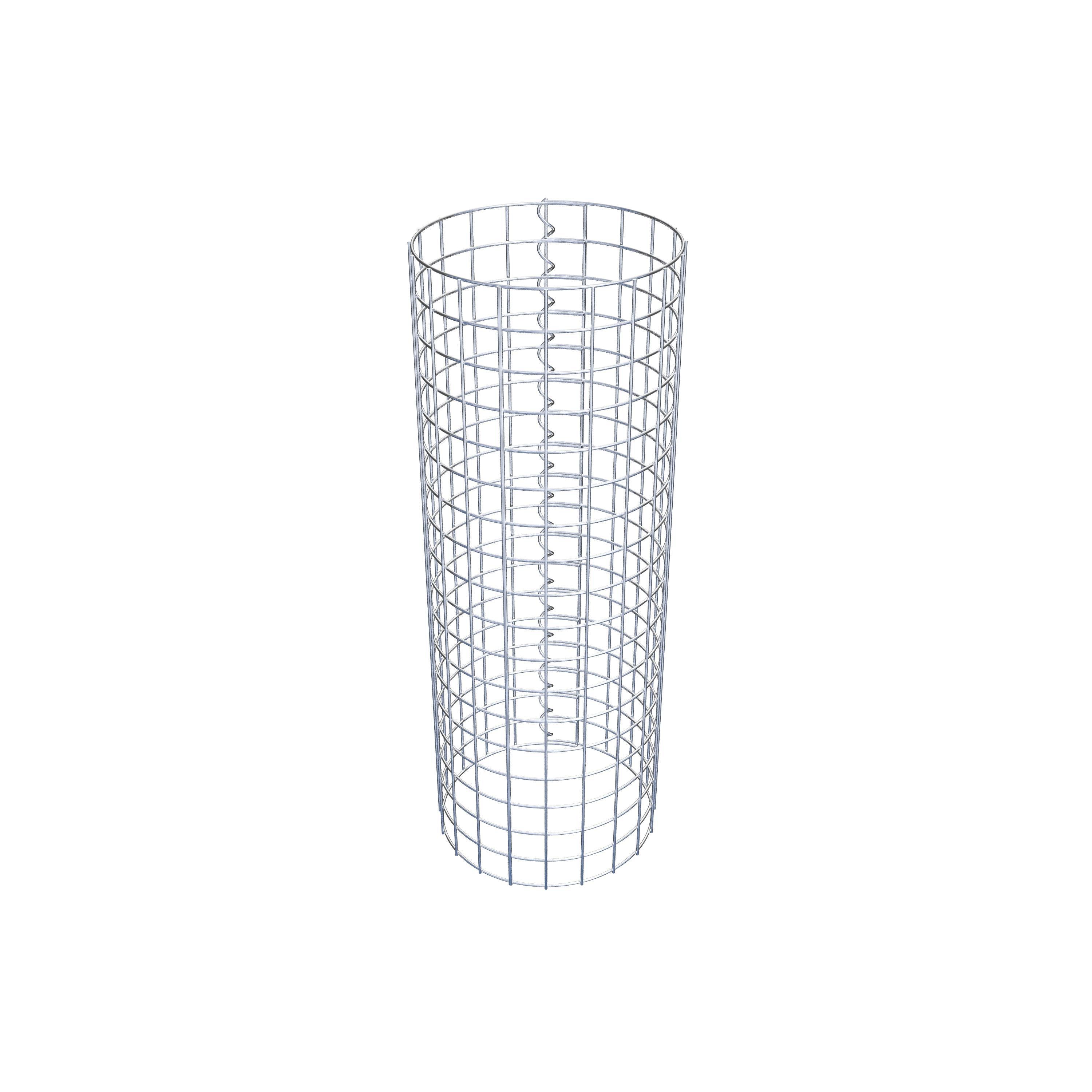 Coluna de gabião diâmetro 32 cm MW 5 x 5 cm redondo