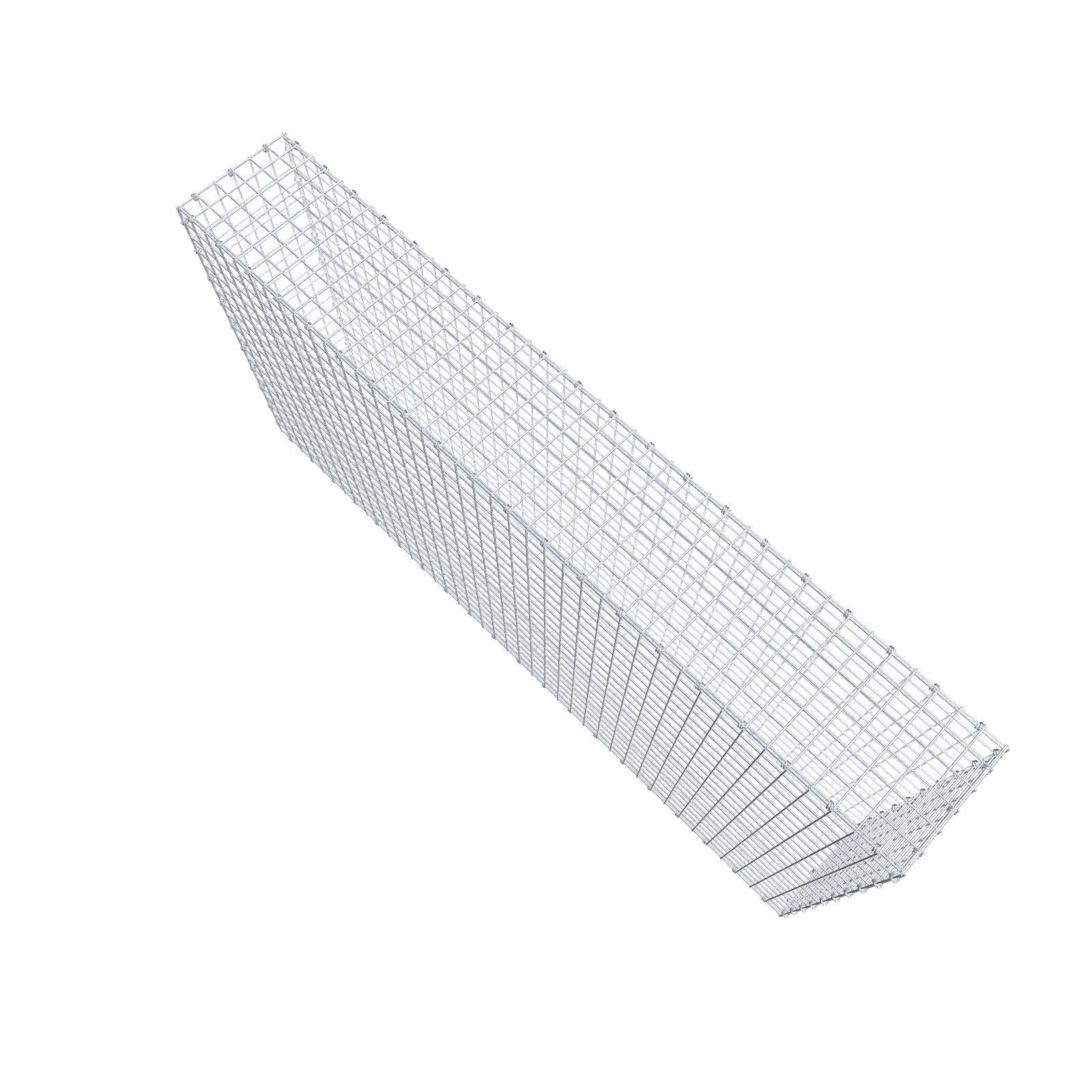 Gabion 200 cm x 100 cm x 30 cm (L x H x D), mesh size 5 x 5 cm, spiral ring