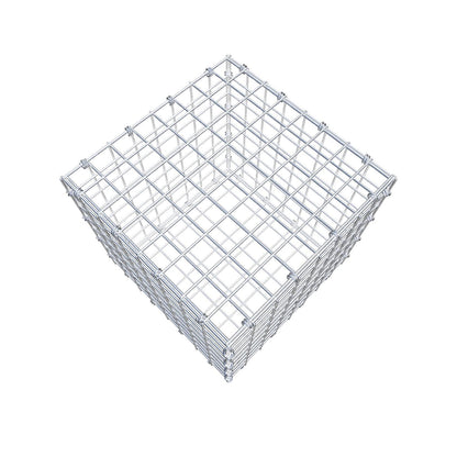 Gabião 40 cm x 40 cm x 40 cm (C x A x P), malhagem 5 x 5 cm, anel espiral