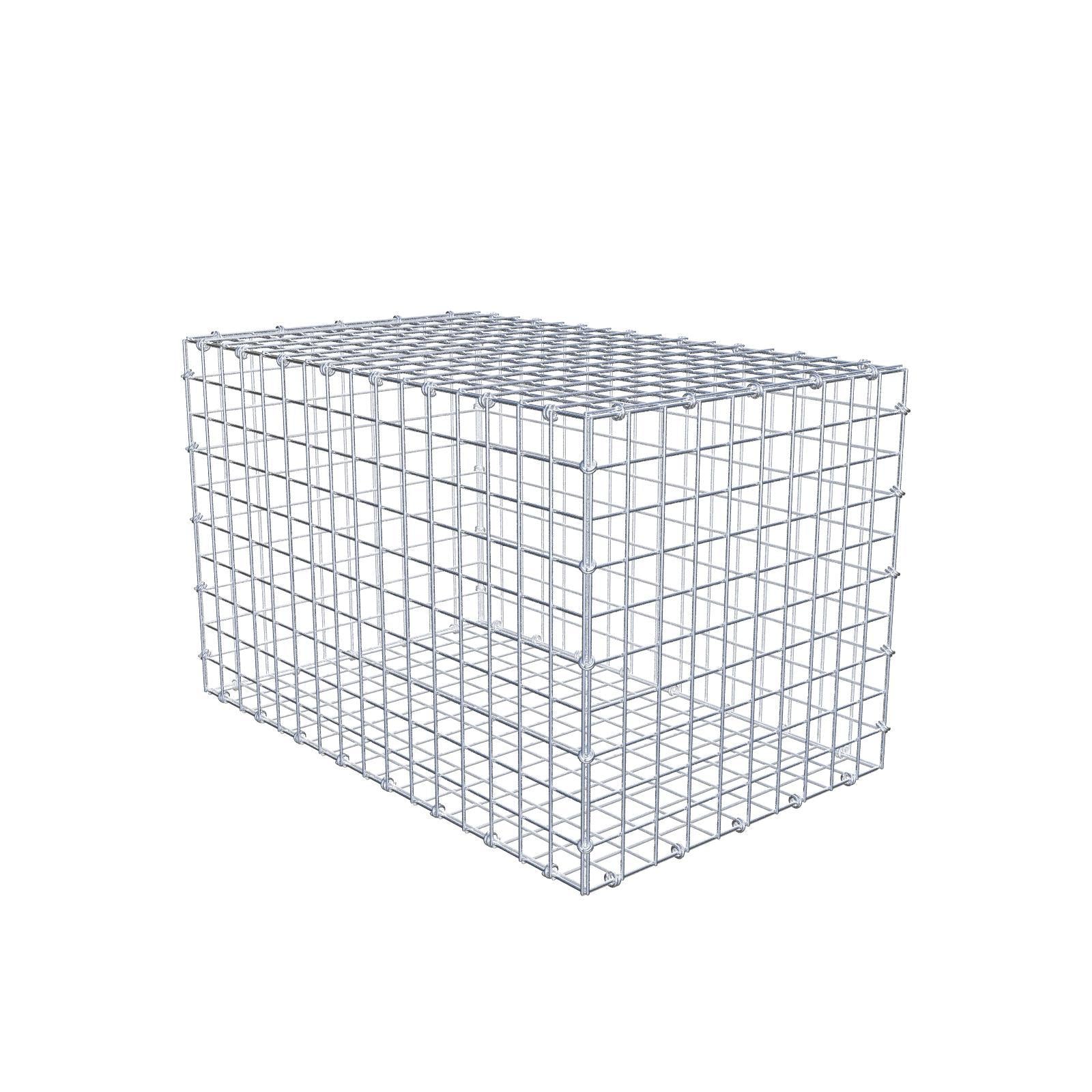 Gabion 80 cm x 50 cm x 50 cm (L x H x D), maskstorlek 5 x 5 cm, spiralring