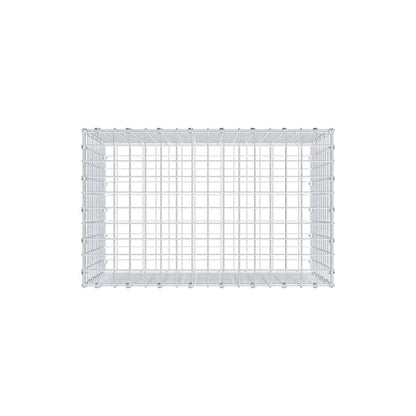 Gabião 80 cm x 50 cm x 50 cm (C x A x P), malhagem 5 x 5 cm, anel espiral