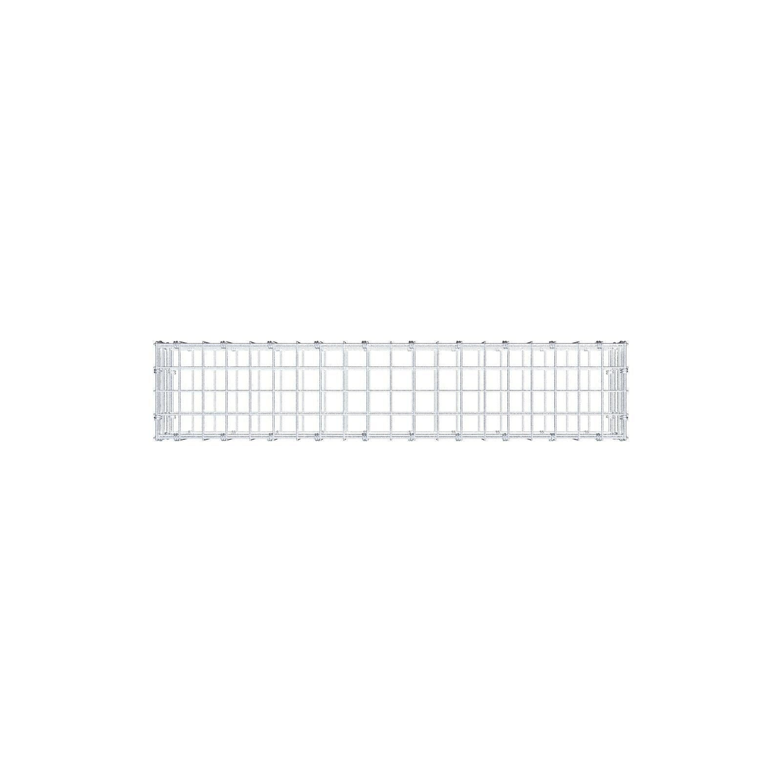 Gabione 100 cm x 20 cm x 20 cm (L x H x T), Maschenweite 5 x 5 cm, Spiralring