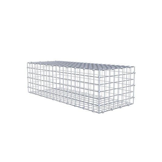 Gabion 100 cm x 30 cm x 40 cm (L x H x P), mailles 5 x 5 cm, anneau en spirale