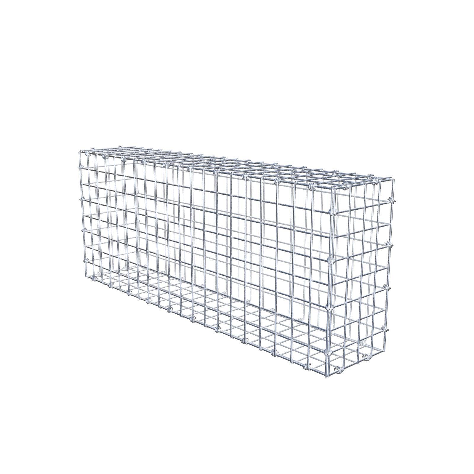 Gabbione 100 cm x 40 cm x 20 cm (L x H x P), maglia 5 x 5 cm, anello a spirale