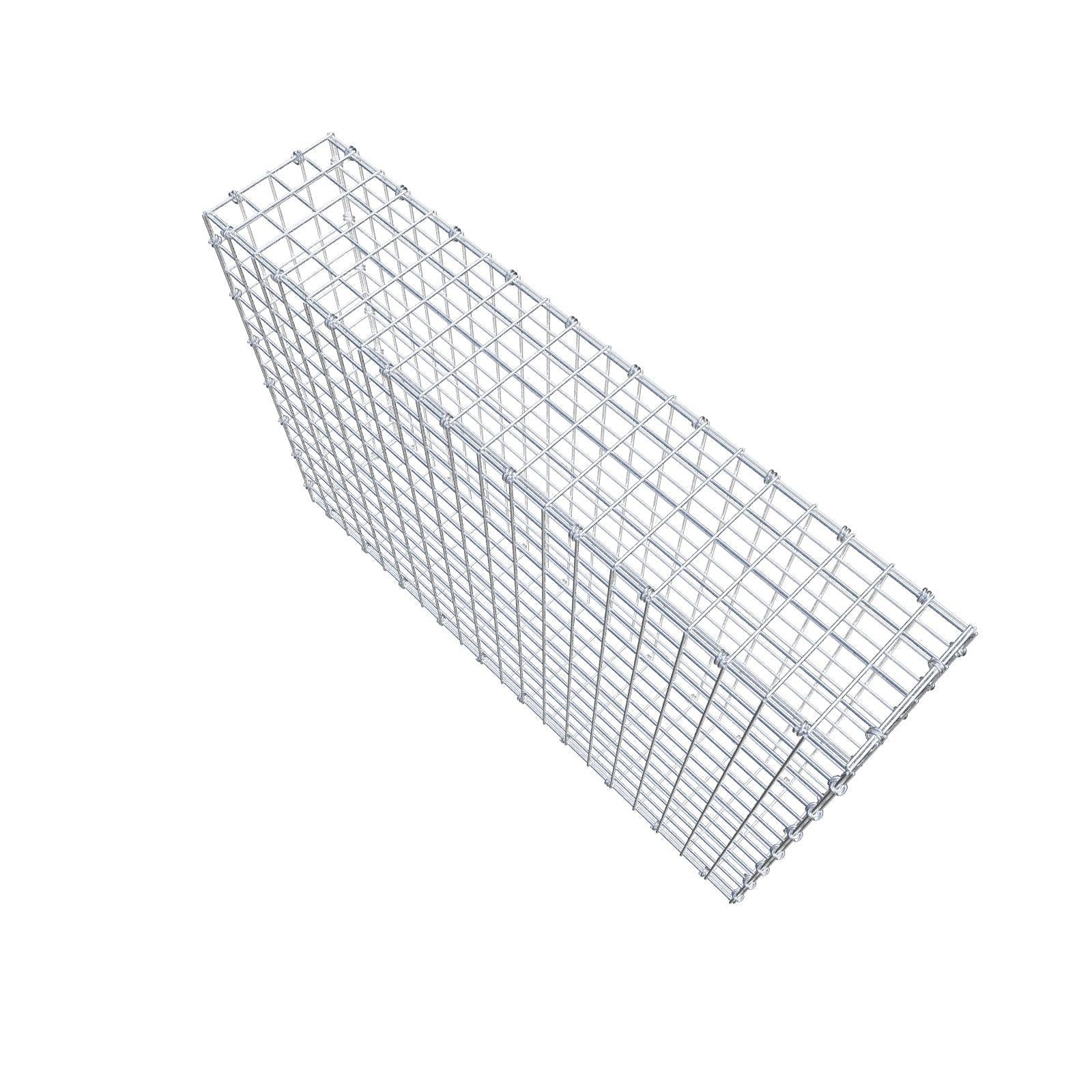 Gabione 100 cm x 70 cm x 20 cm (L x H x T), Maschenweite 5 x 5 cm, Spiralring