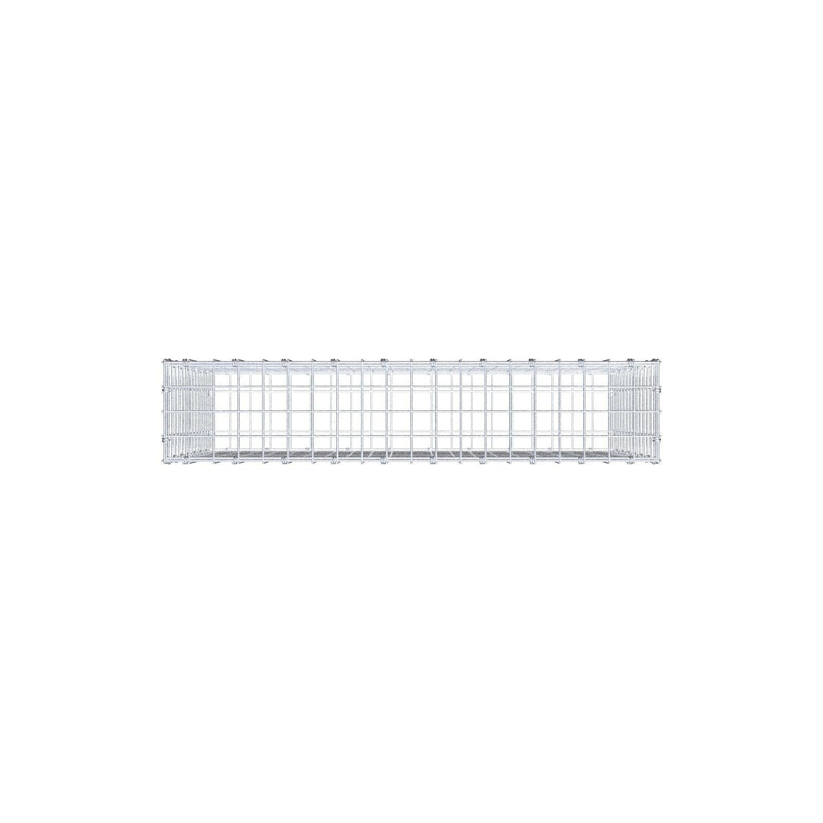 Gabione 100 cm x 70 cm x 20 cm (L x H x T), Maschenweite 5 x 5 cm, Spiralring