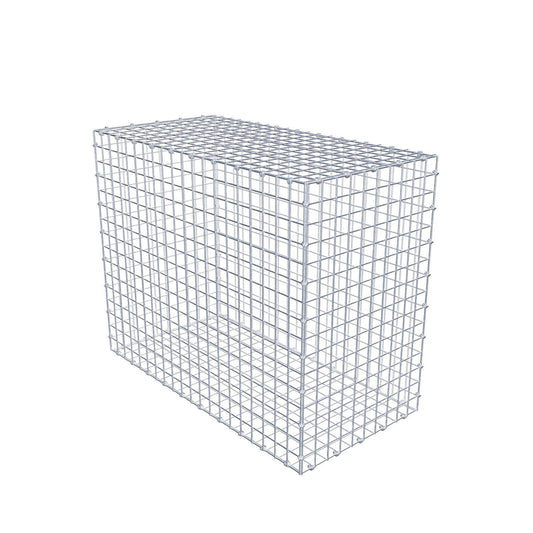 Gabião 100 cm x 80 cm x 50 cm (C x A x P), malhagem 5 x 5 cm, anel espiral