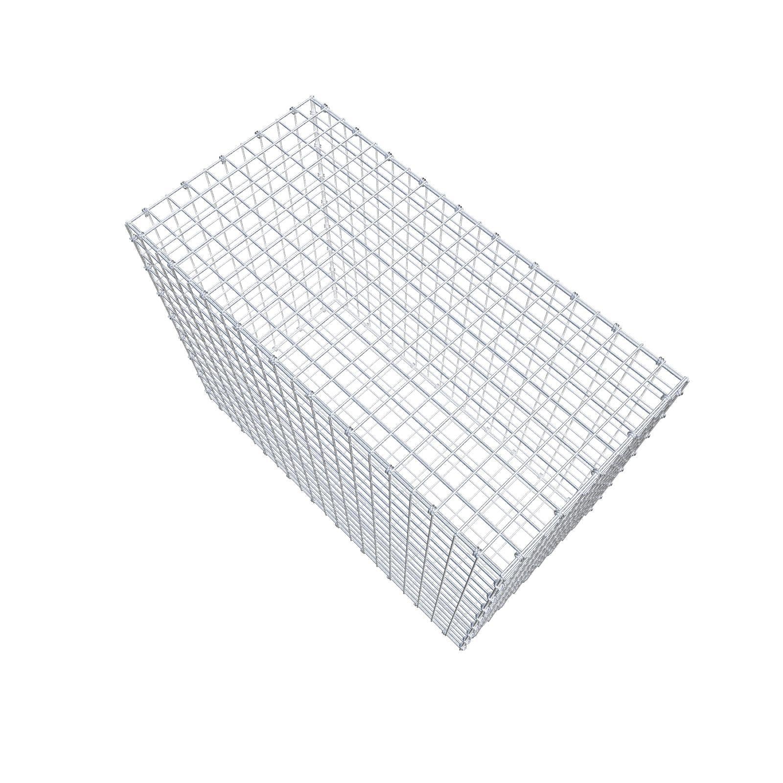Gabion 100 cm x 80 cm x 50 cm (L x H x D), mesh size 5 x 5 cm, spiral ring