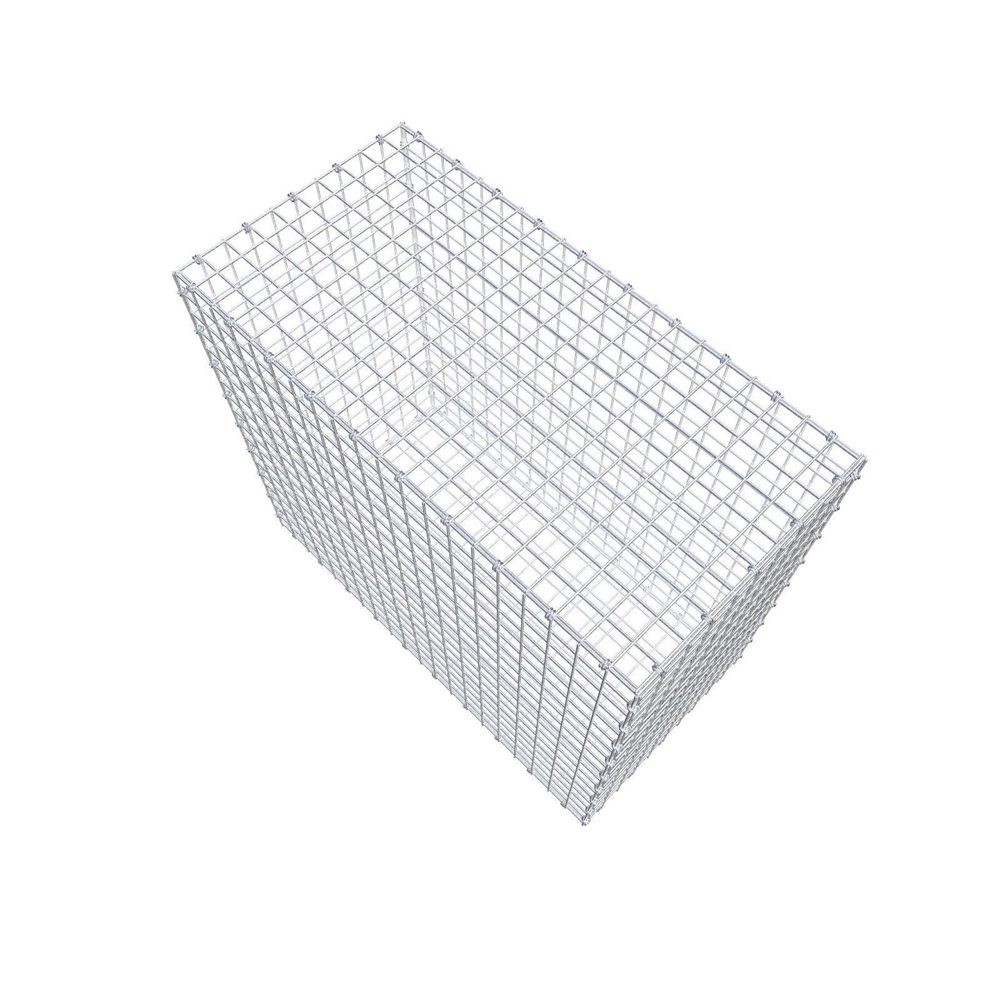 Gabião 100 cm x 90 cm x 50 cm (C x A x P), malhagem 5 x 5 cm, anel espiral