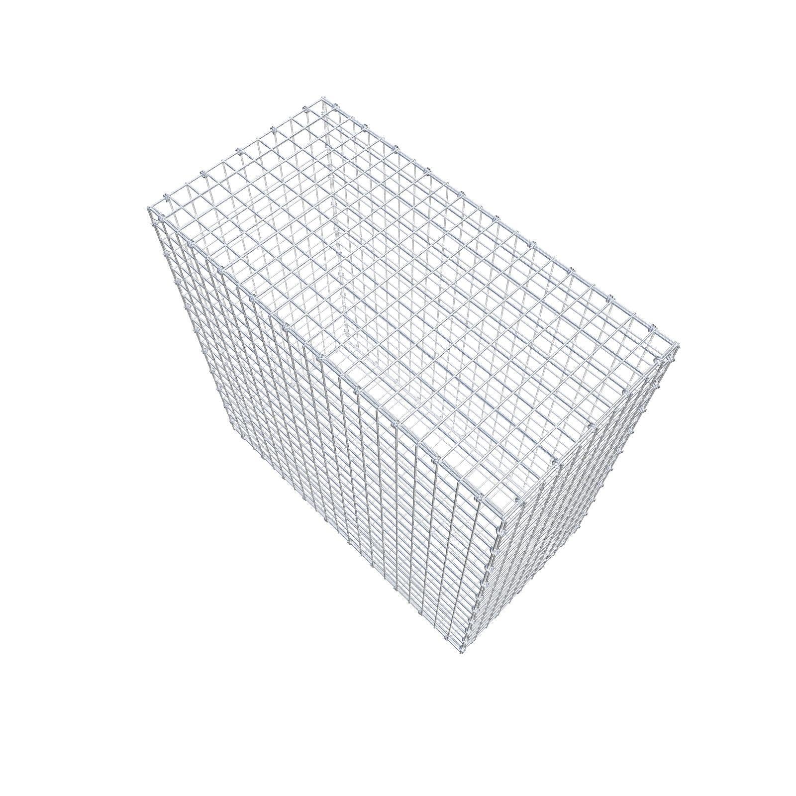 Gabione 100 cm x 100 cm x 50 cm (L x H x T), Maschenweite 5 x 5 cm, Spiralring