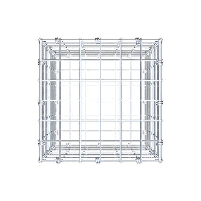 Gabião 30 cm x 30 cm x 30 cm (C x A x P), malhagem 5 x 5 cm, anel espiral