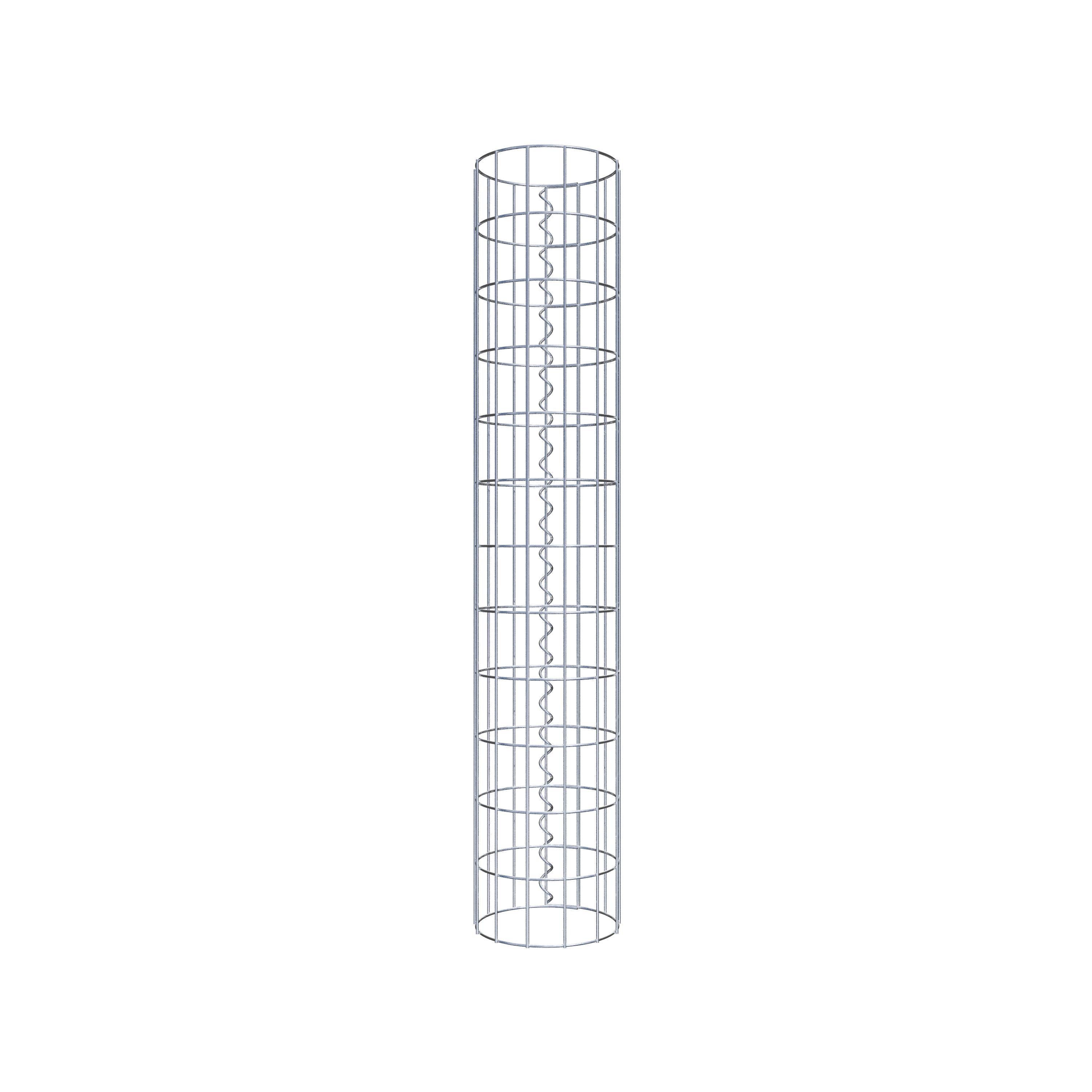 Schanskorf kolom diameter 22 cm, MW 5 x 10 cm rond