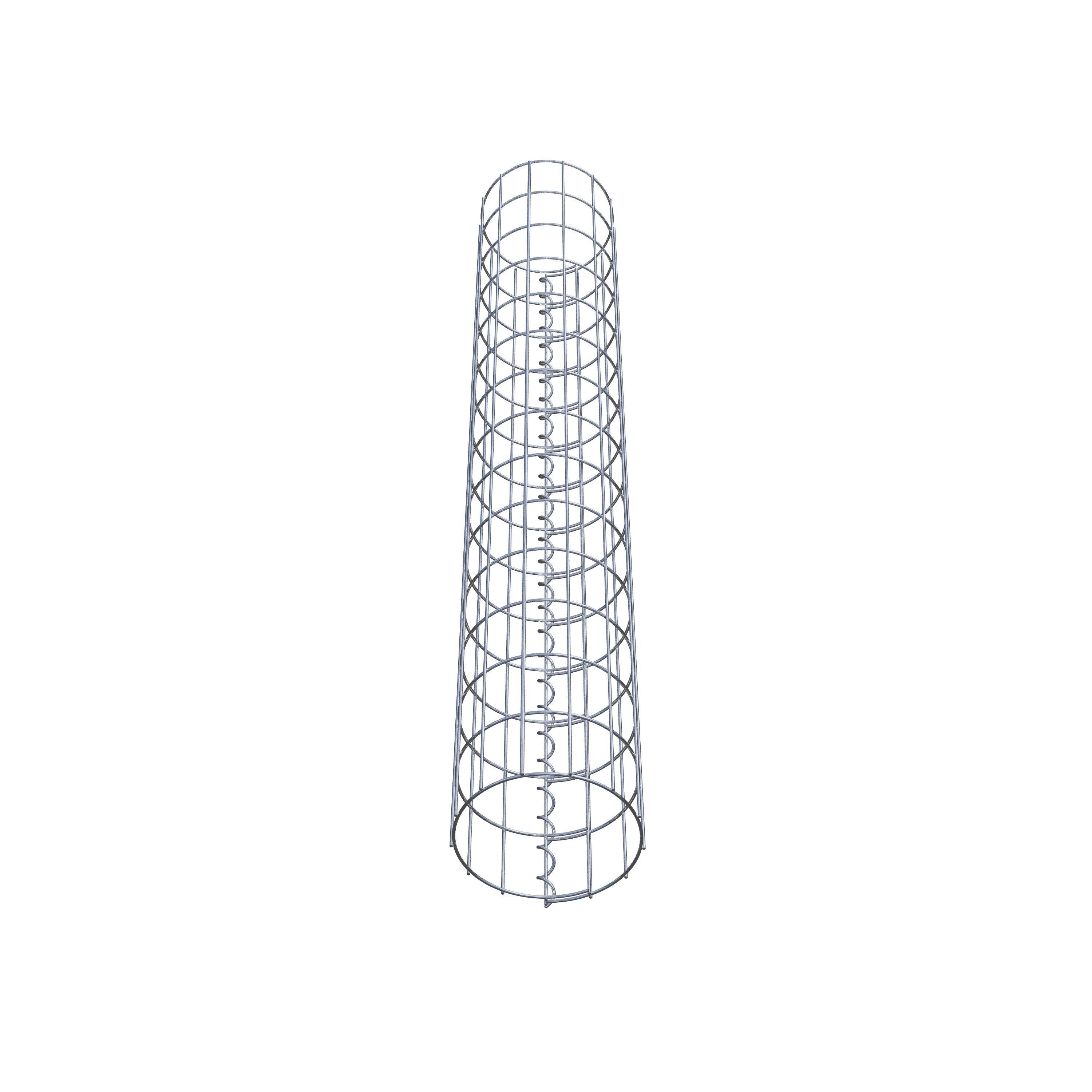 Schanskorf kolom diameter 22 cm, MW 5 x 10 cm rond