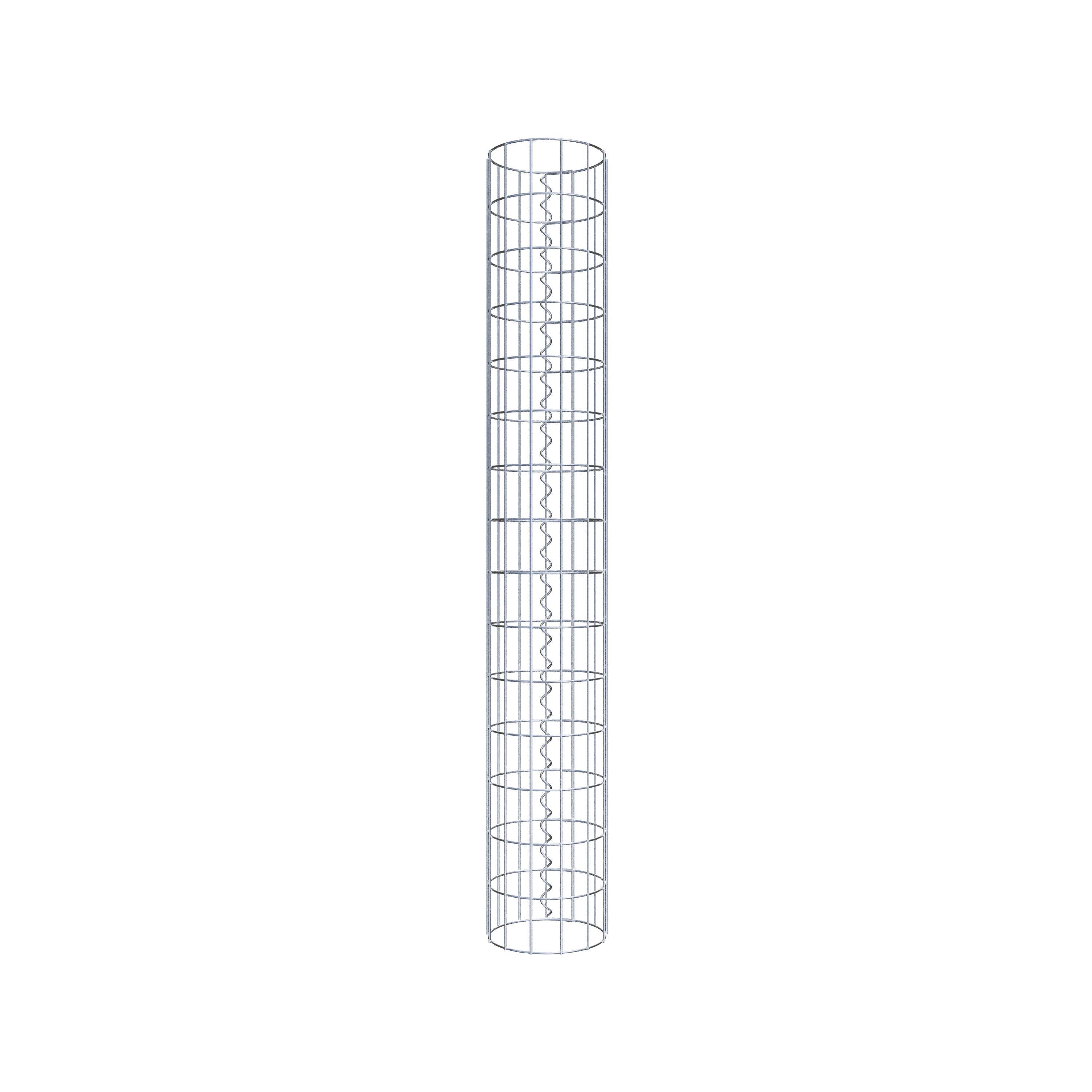 Schanskorf kolom diameter 22 cm, MW 5 x 10 cm rond