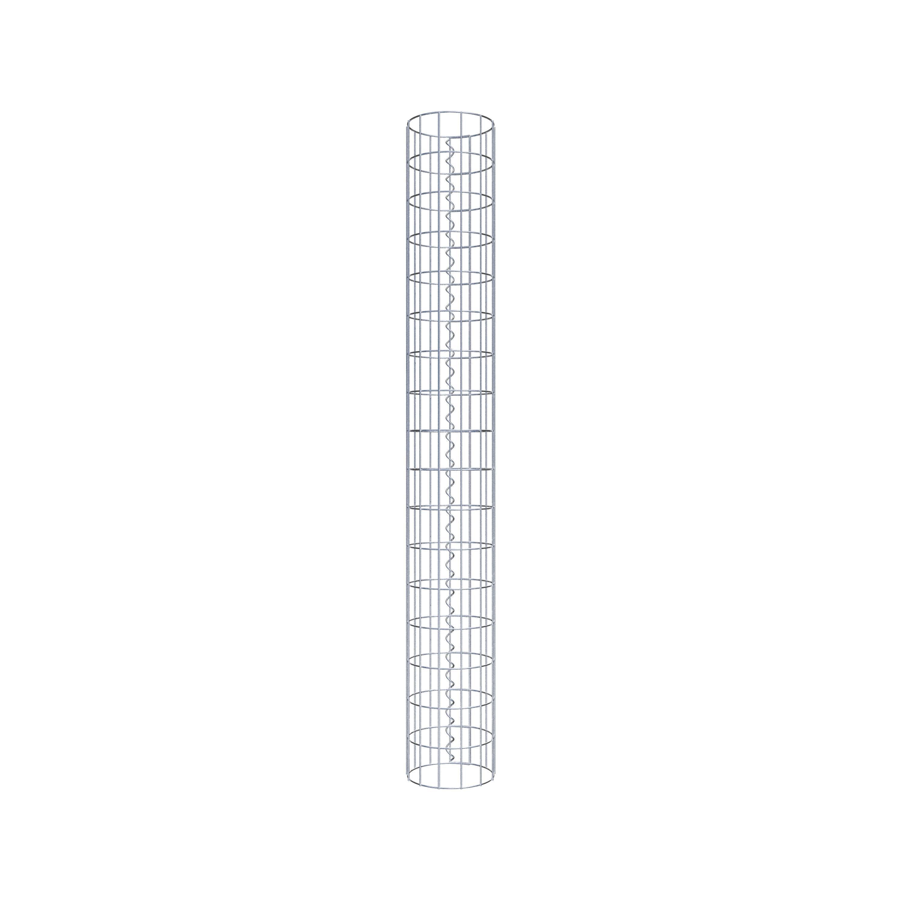 Schanskorf kolom diameter 22 cm, MW 5 x 10 cm rond