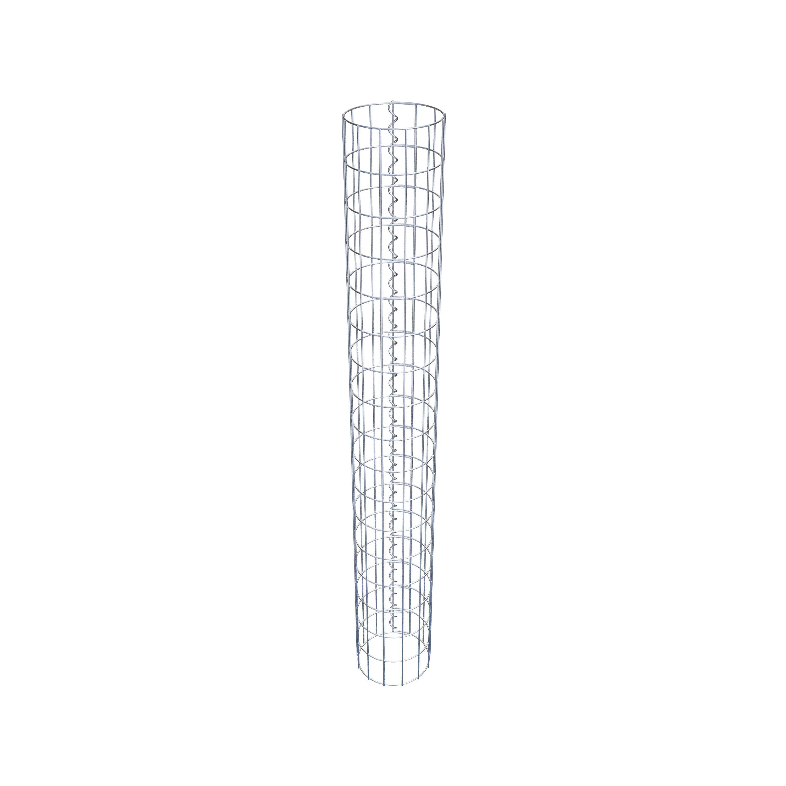 Schanskorf kolom diameter 22 cm, MW 5 x 10 cm rond