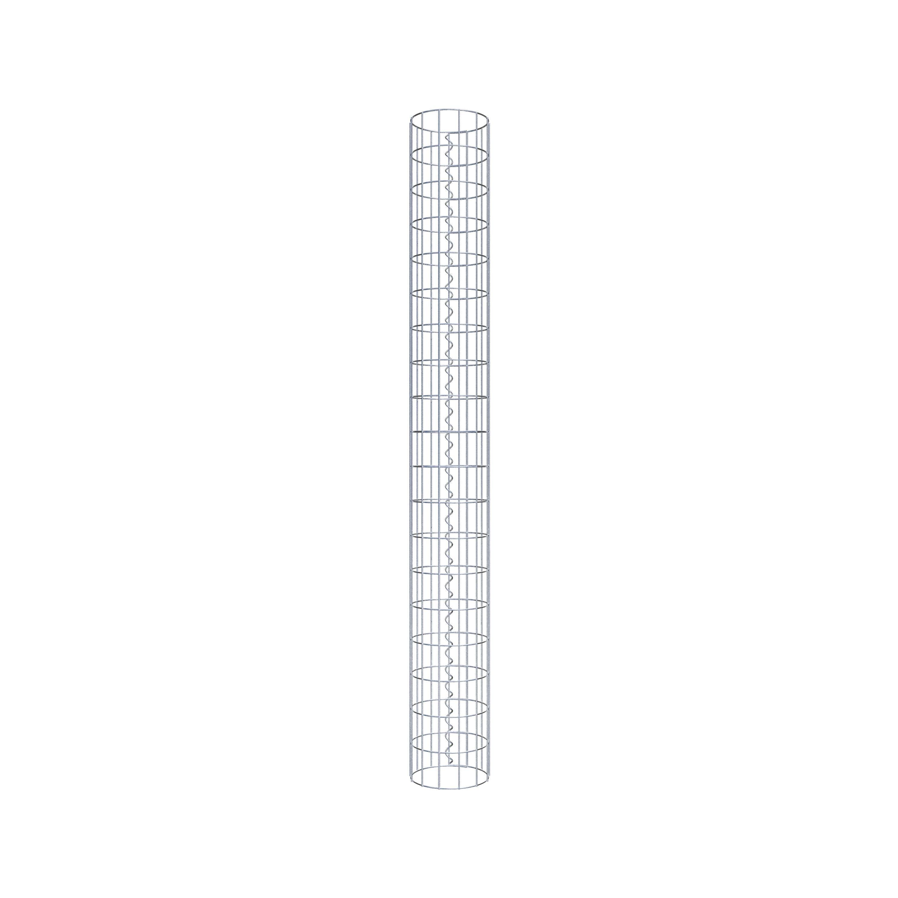 Schanskorf kolom diameter 22 cm, MW 5 x 10 cm rond