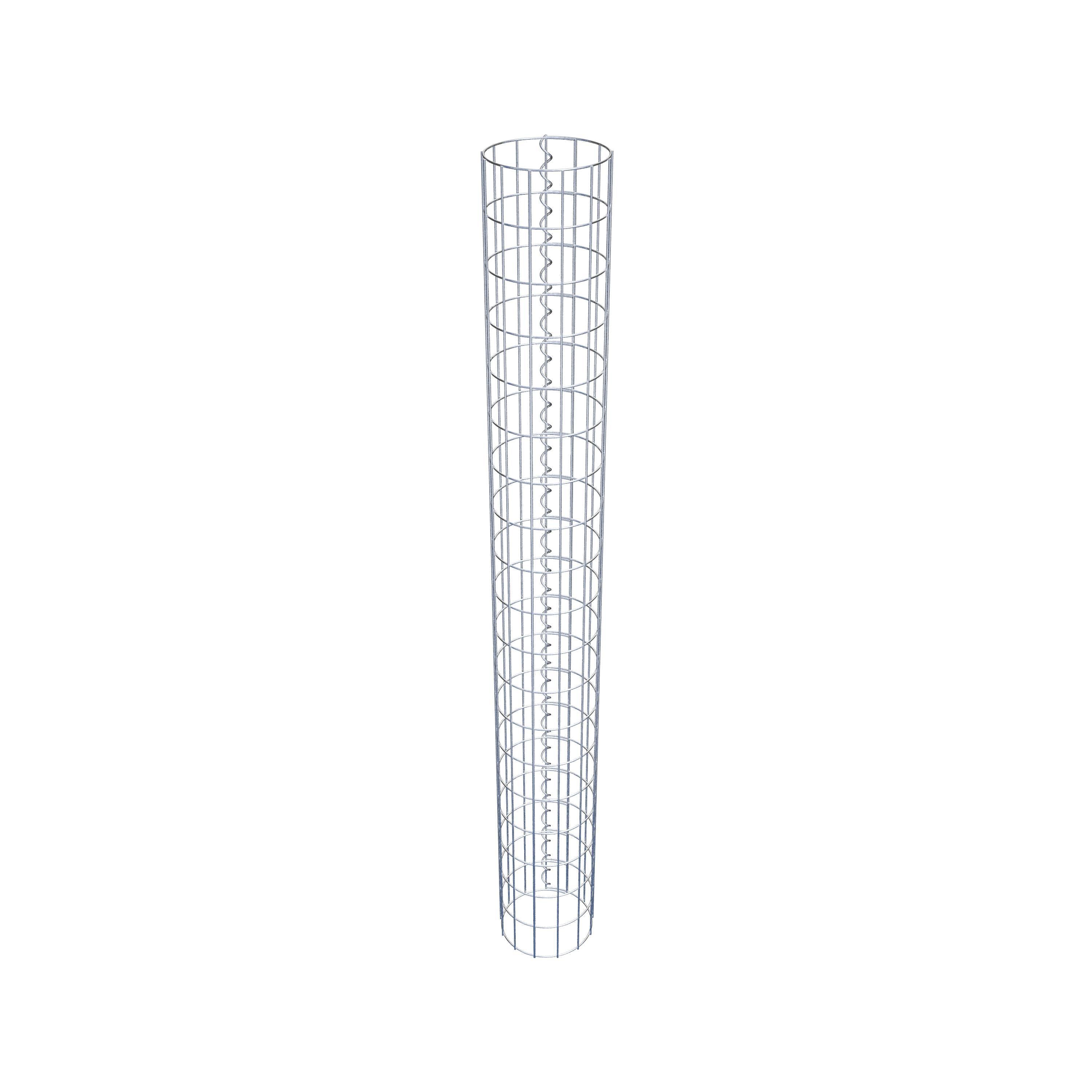 Schanskorf kolom diameter 22 cm, MW 5 x 10 cm rond