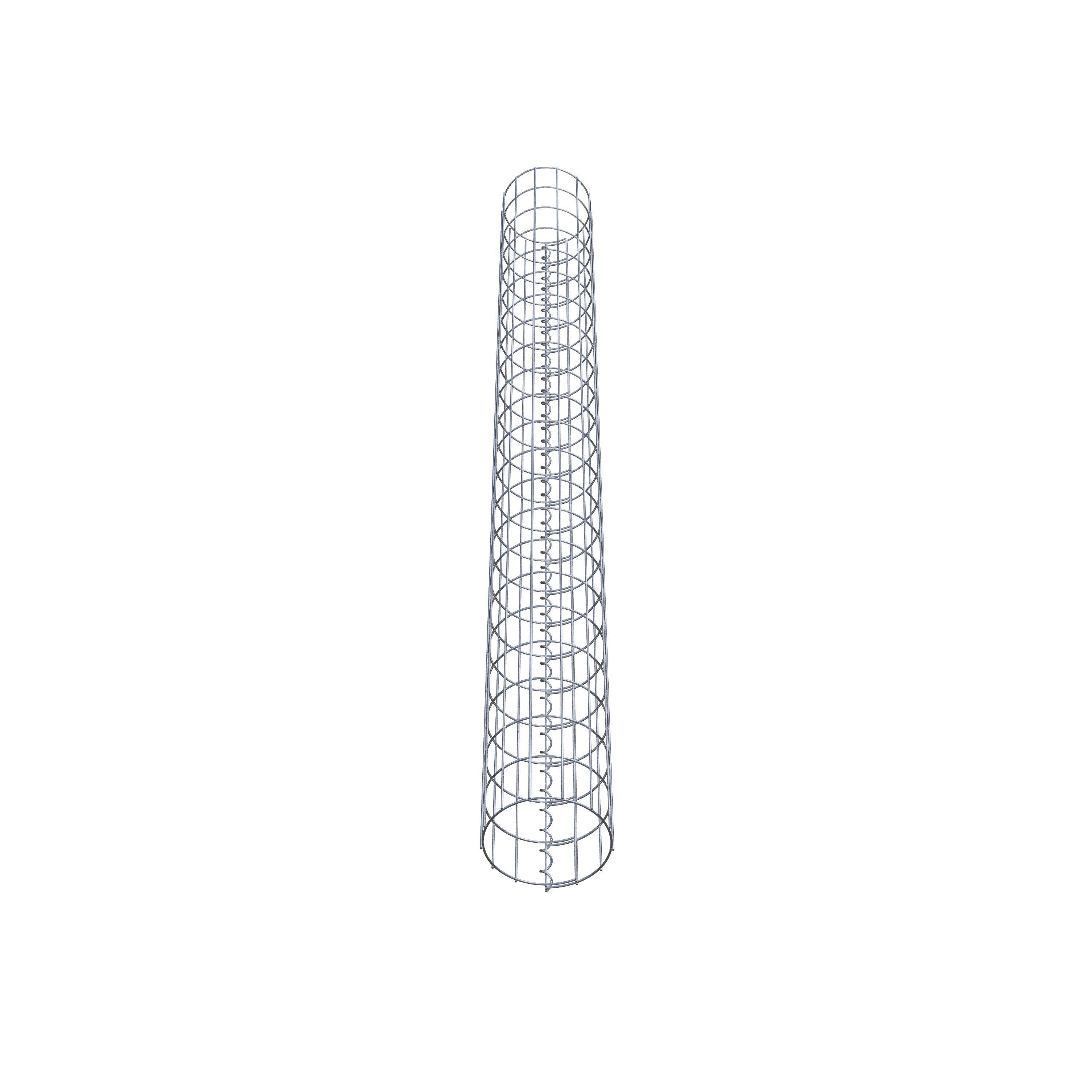 Schanskorf kolom diameter 22 cm, MW 5 x 10 cm rond