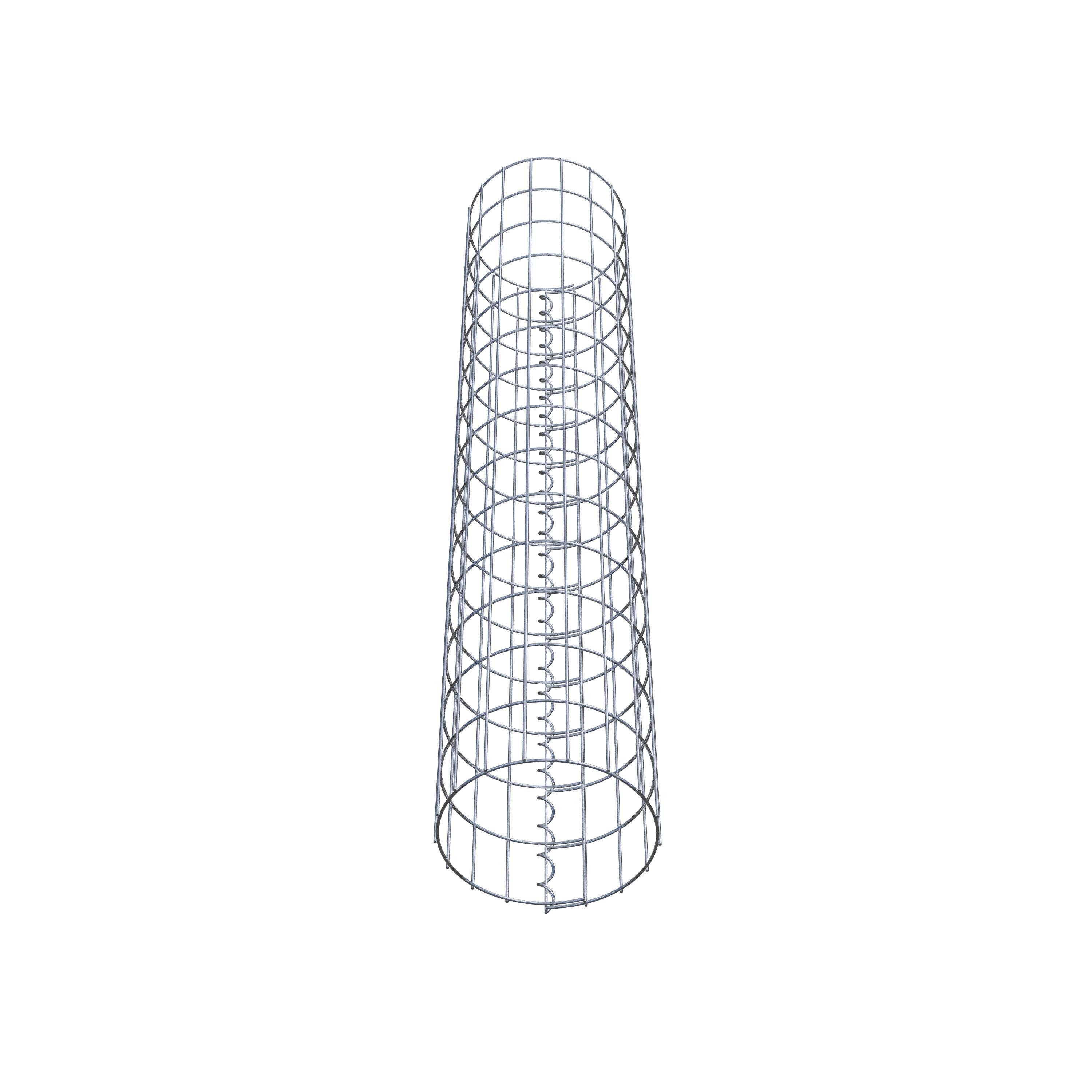 Schanskorf kolom diameter 27 cm, MW 5 x 10 cm rond