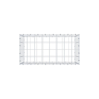 Gavión 80 cm x 40 cm x 40 cm (L x A x P), luz de malla 10 x 10 cm, anillo en espiral