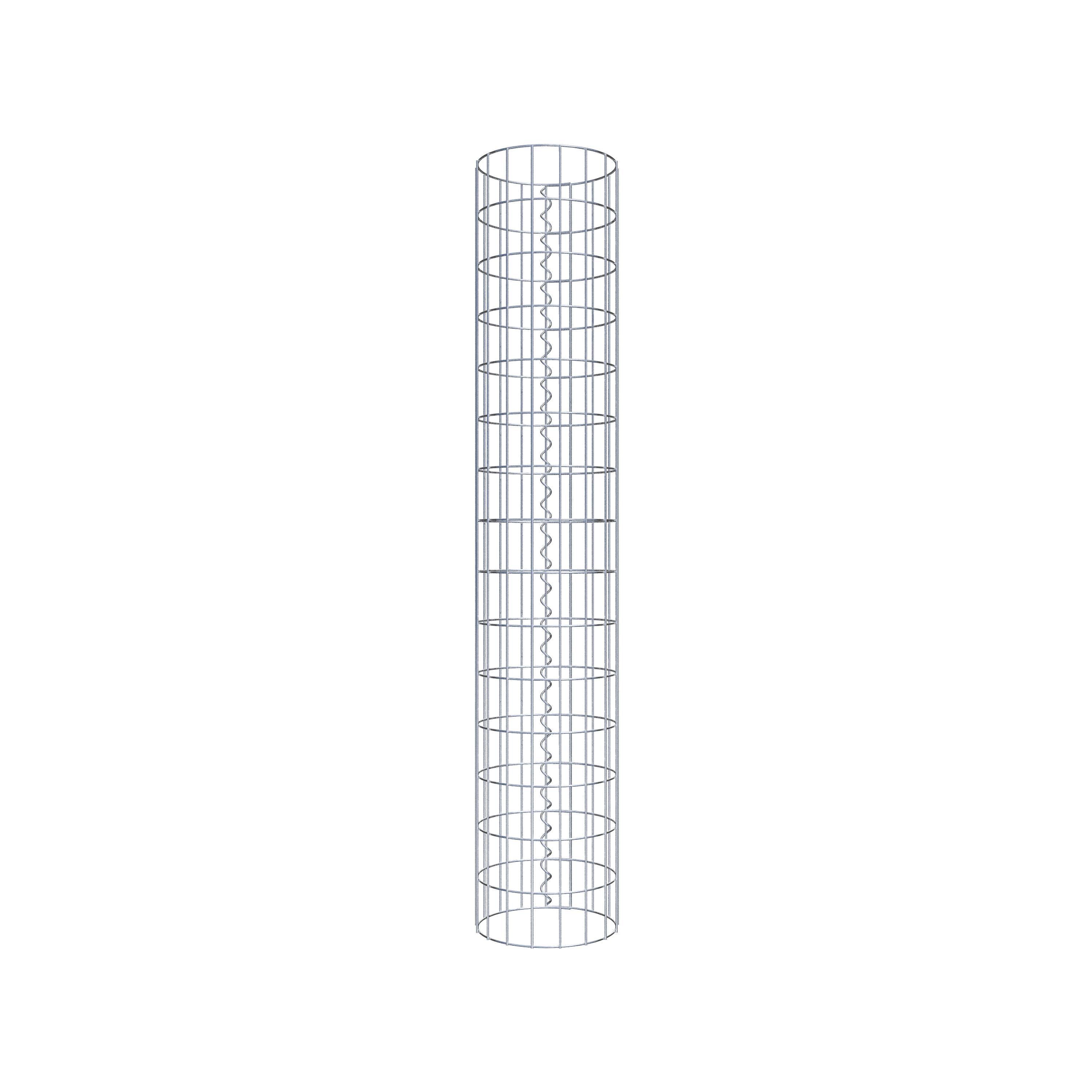 Schanskorf kolom diameter 27 cm, MW 5 x 10 cm rond