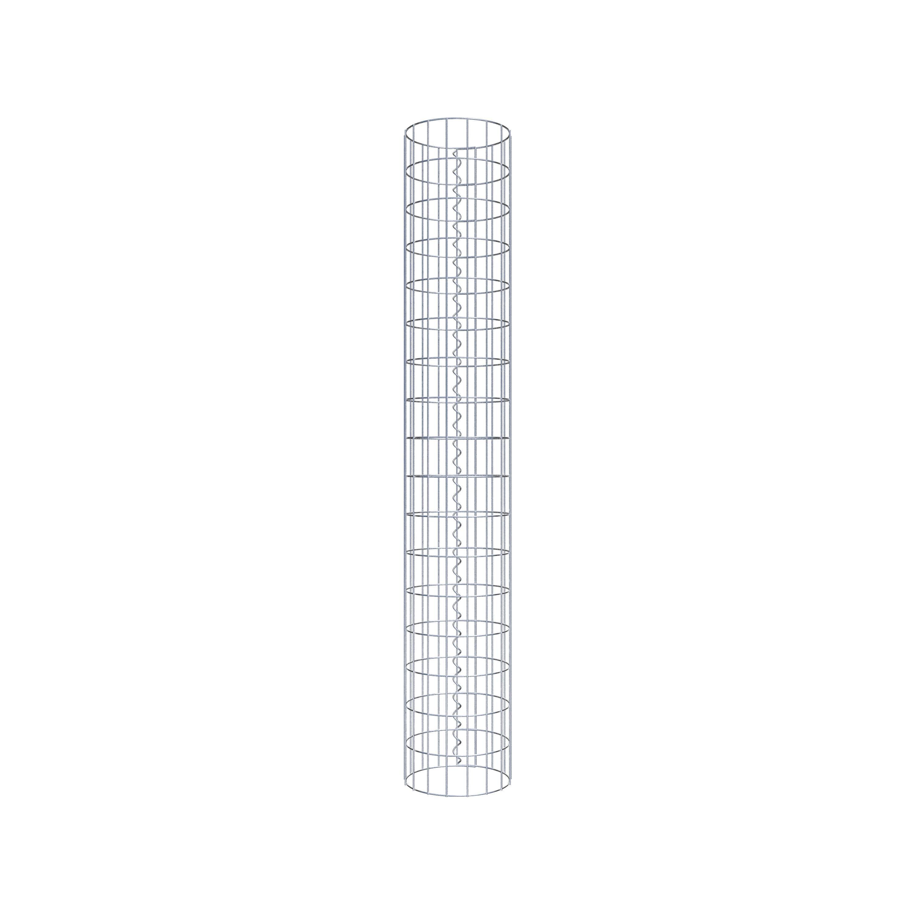 Schanskorf kolom diameter 27 cm, MW 5 x 10 cm rond