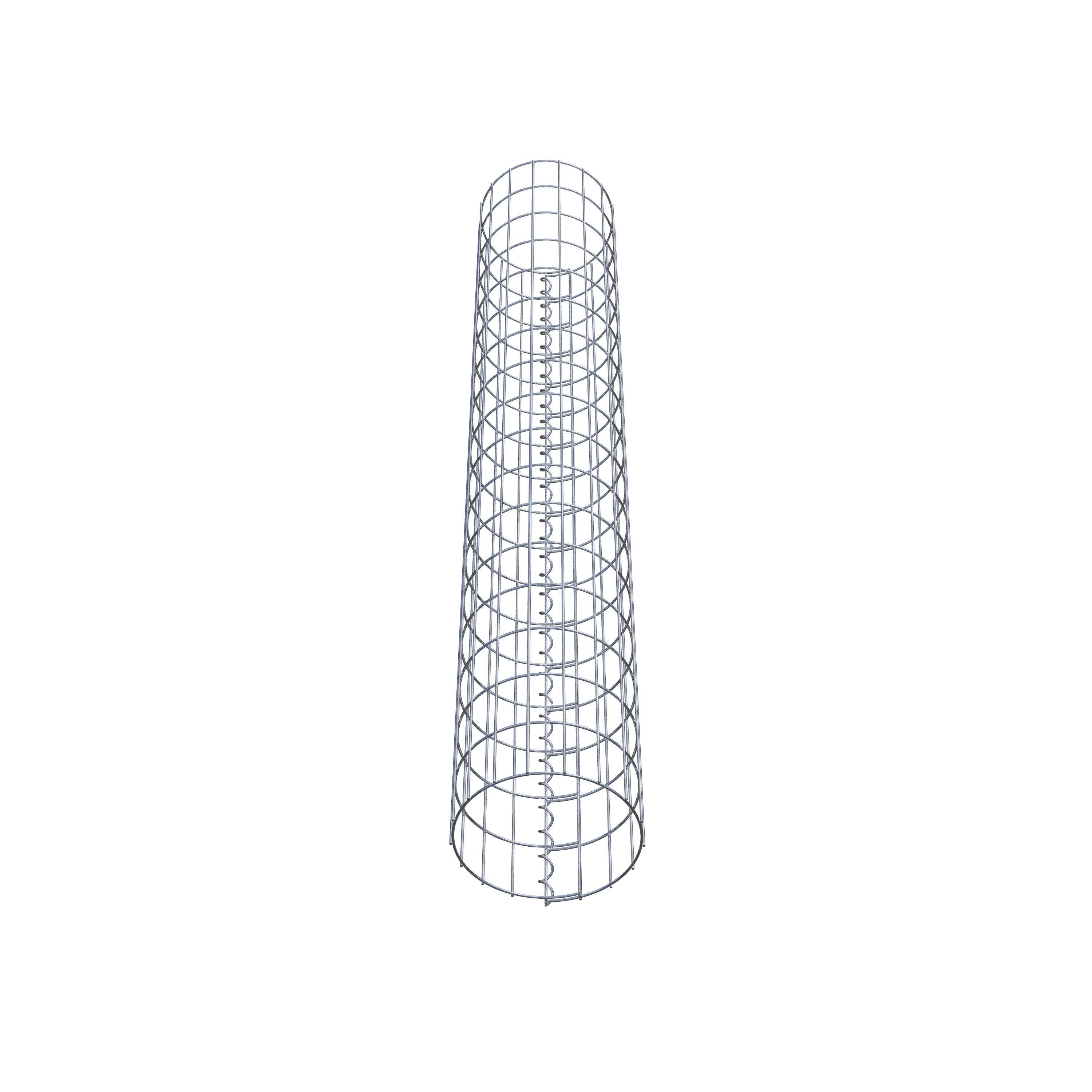 Schanskorf kolom diameter 27 cm, MW 5 x 10 cm rond