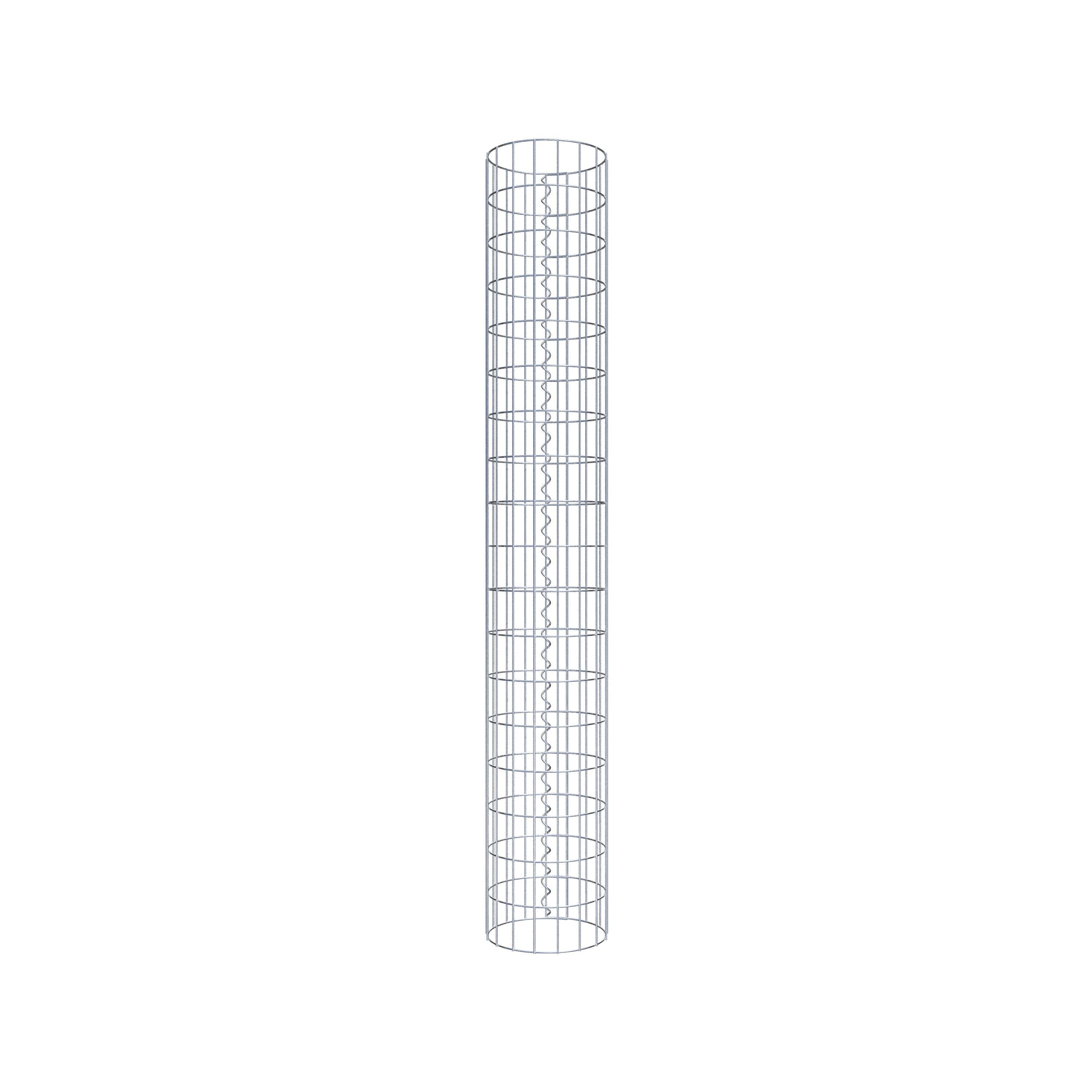 Schanskorf kolom diameter 27 cm, MW 5 x 10 cm rond