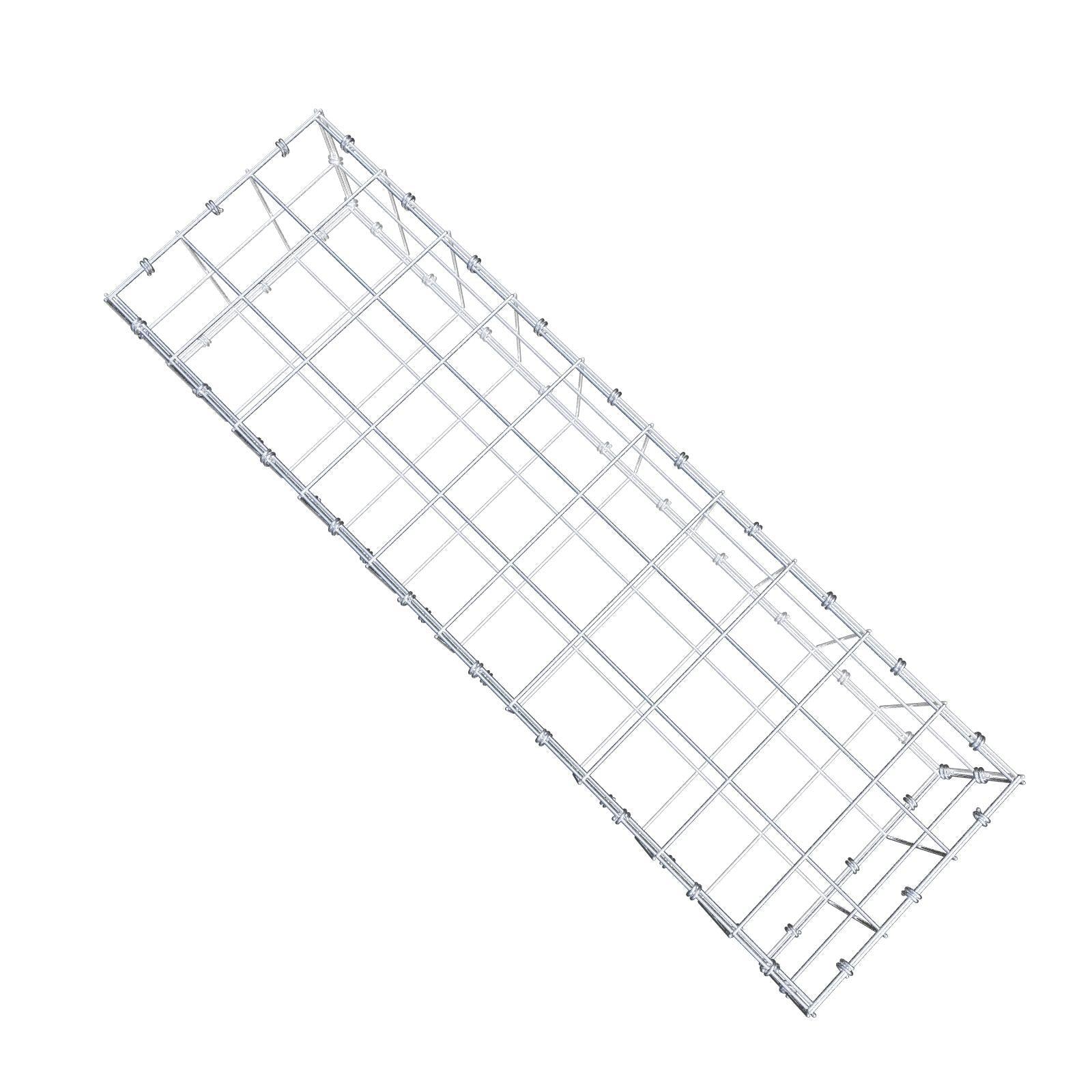 Gabione 100 cm x 20 cm x 30 cm (L x H x T), Maschenweite 10 x 10 cm, Spiralring