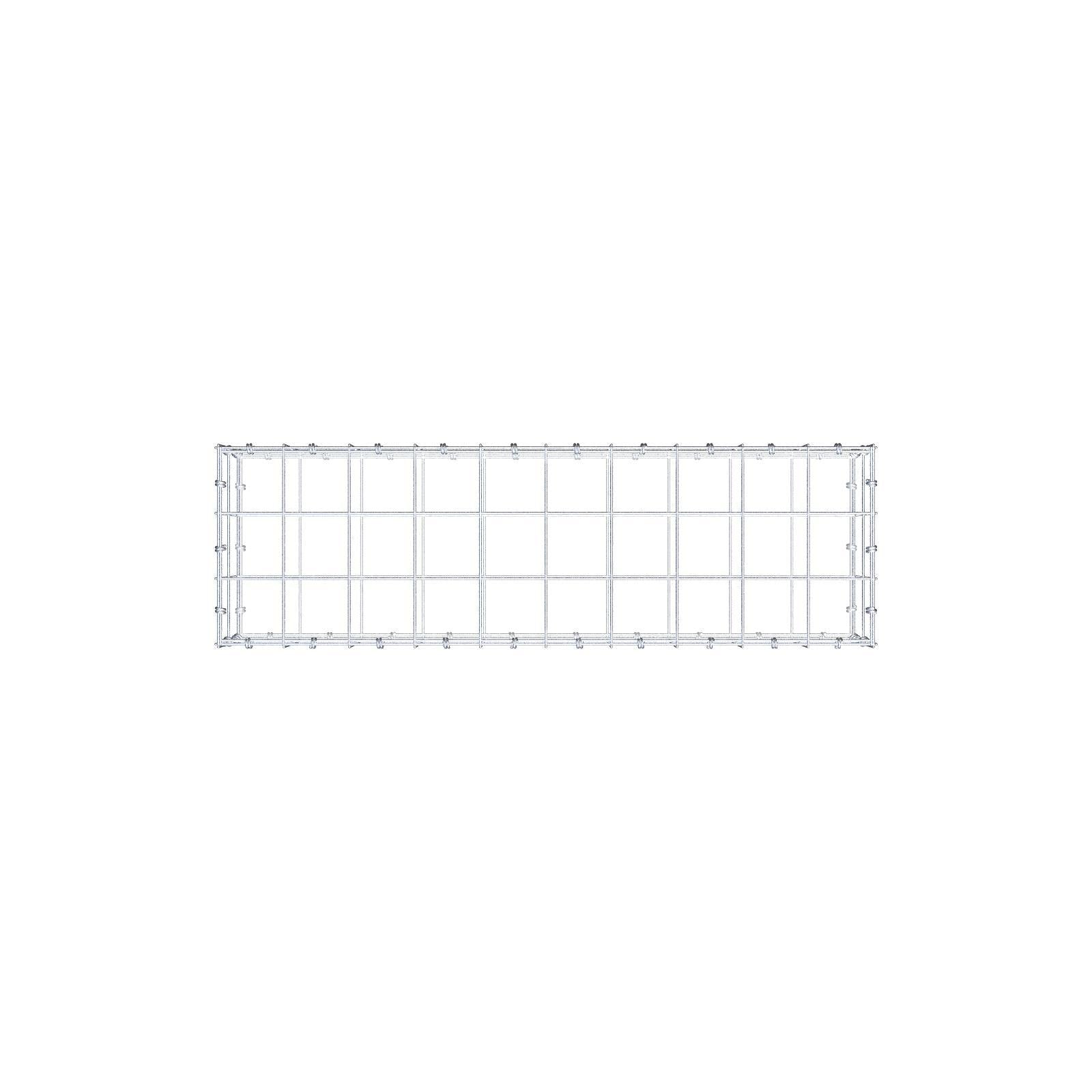 Gabione 100 cm x 20 cm x 30 cm (L x H x T), Maschenweite 10 x 10 cm, Spiralring