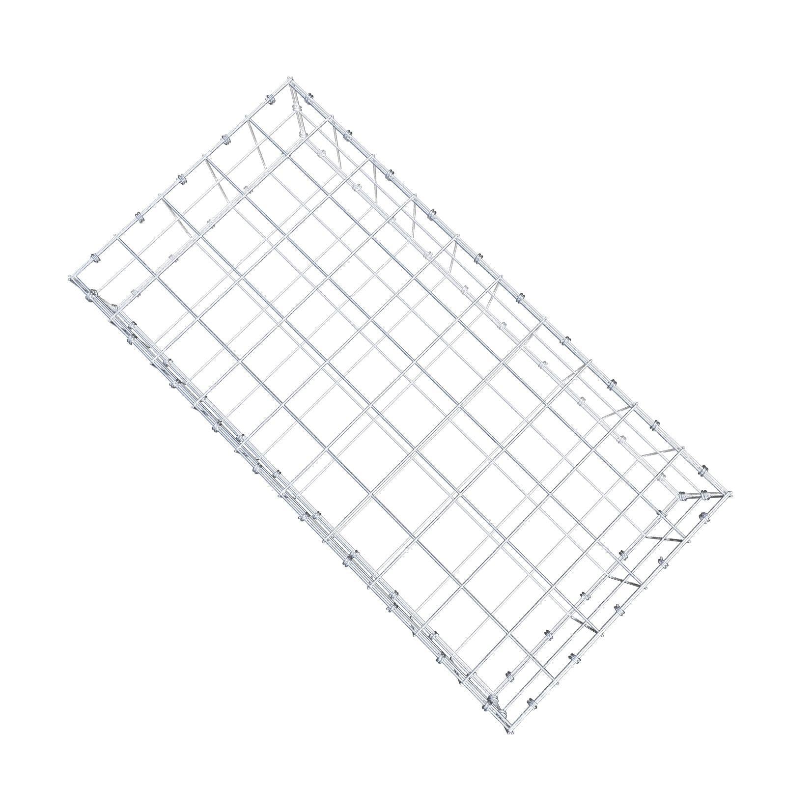 Gabião 100 cm x 20 cm x 50 cm (C x A x P), malhagem 10 x 10 cm, anel espiral