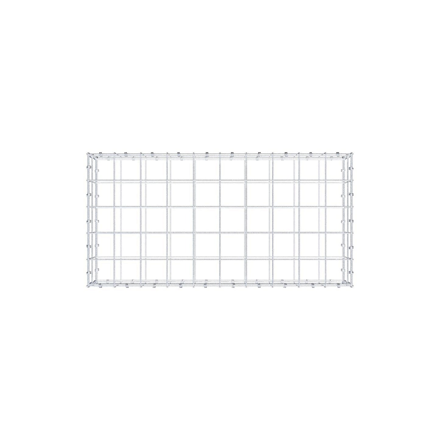 Schanskorf 100 cm x 20 cm x 50 cm (L x H x D), maaswijdte 10 x 10 cm, spiraalring