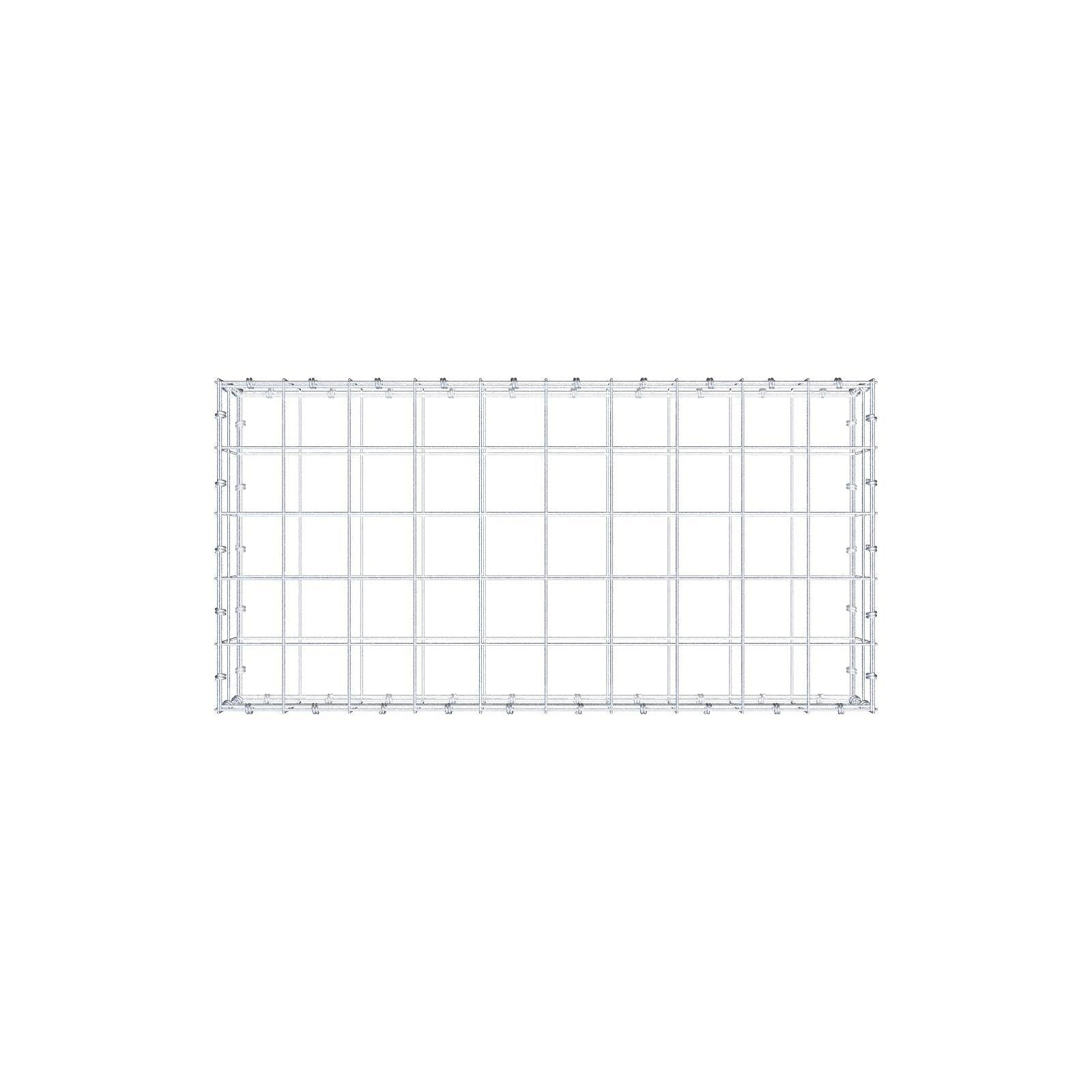 Gabião 100 cm x 20 cm x 50 cm (C x A x P), malhagem 10 x 10 cm, anel espiral